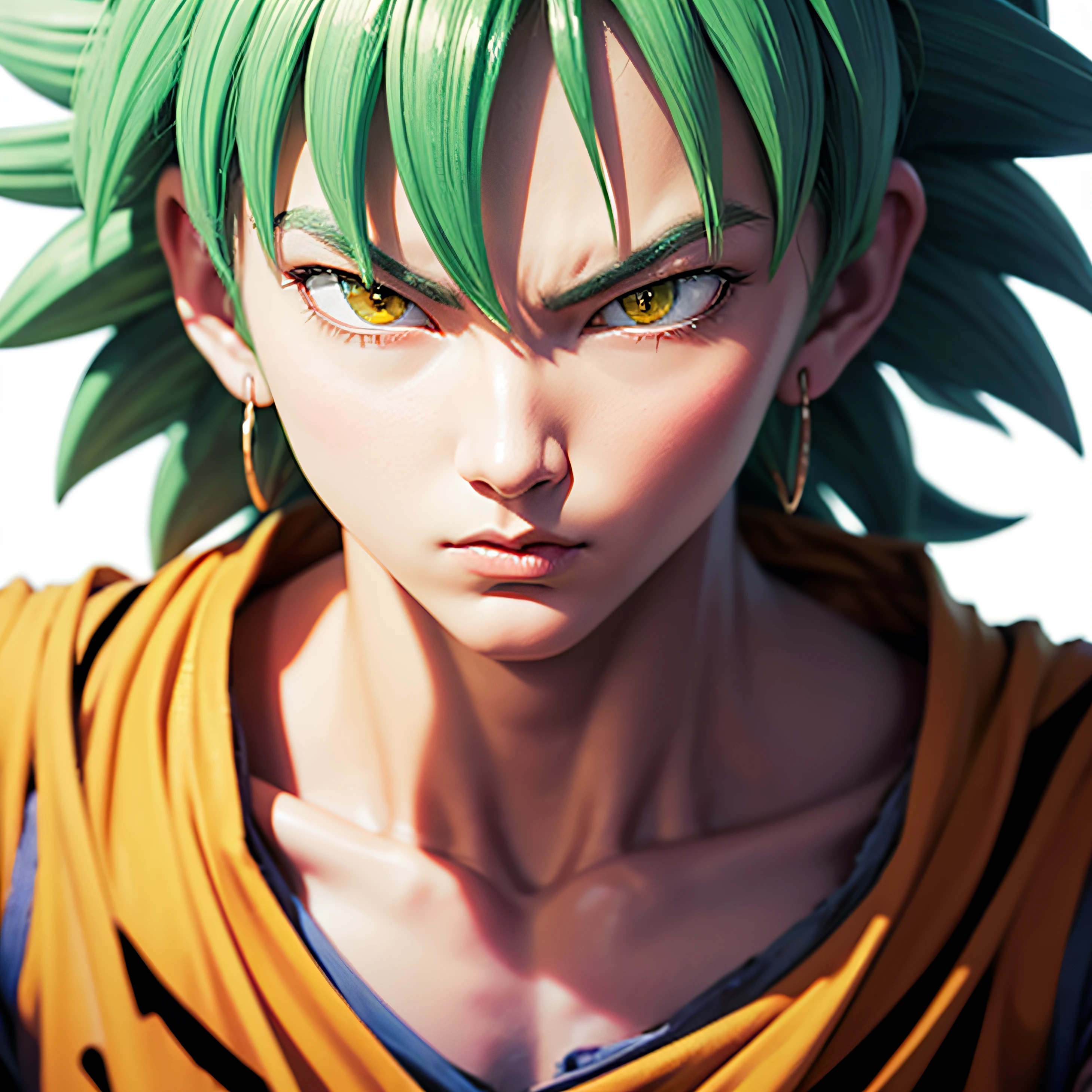 Chieftainman, cinematics, close-up, dark shot (anime - style image of a man with a sword and a red shirt, Dragon Ball concept art, Akira Toriyama style, Dragon Ball art style, advanced digital anime art", highly detailed portrait of Goku, Toriyama Akira, detailed anime character art, inspired by Akira Toriyama, portrait of Goku,  stunning character art, Dragon Ball style) --auto