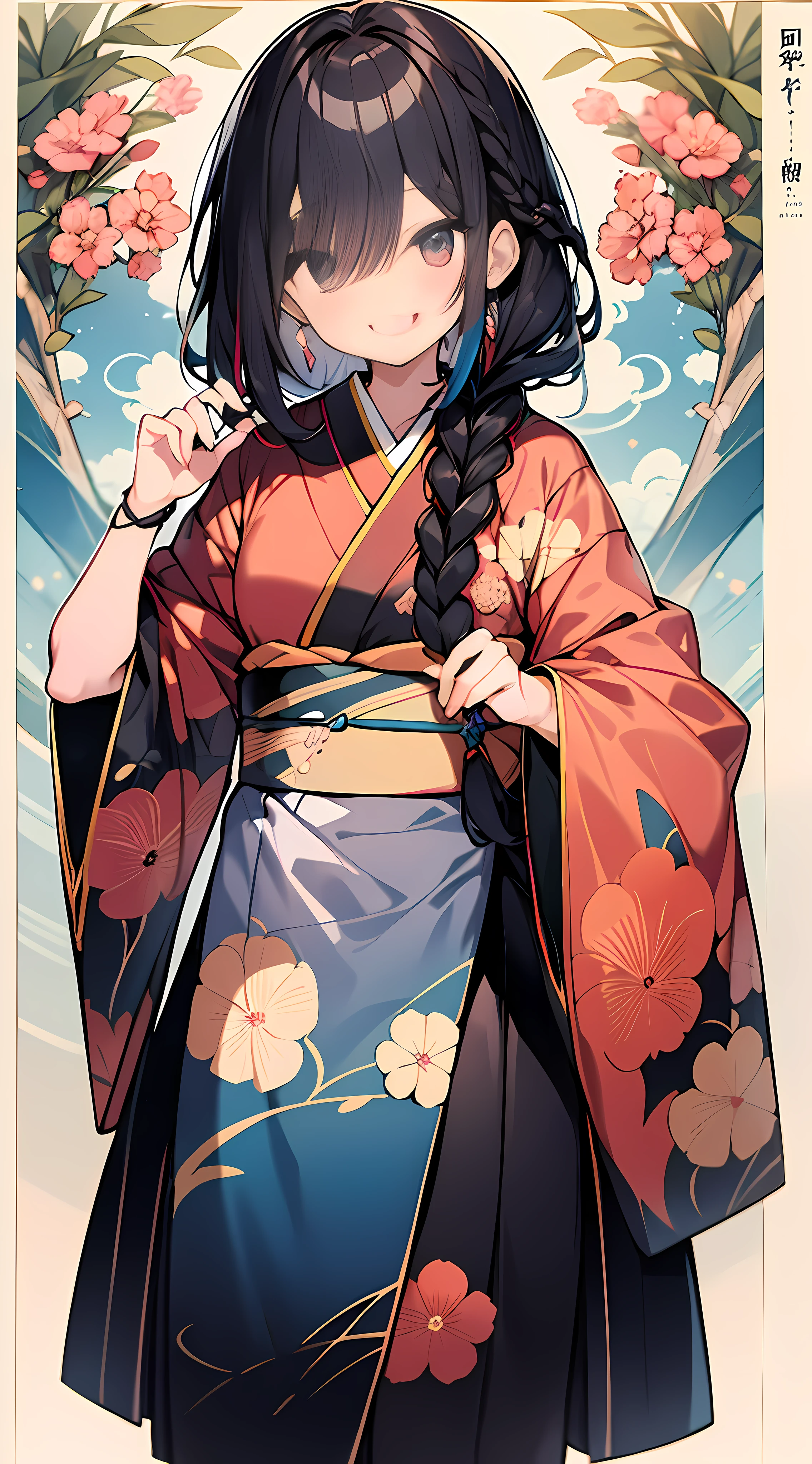 Invincible smile, hanging eyes, beauty