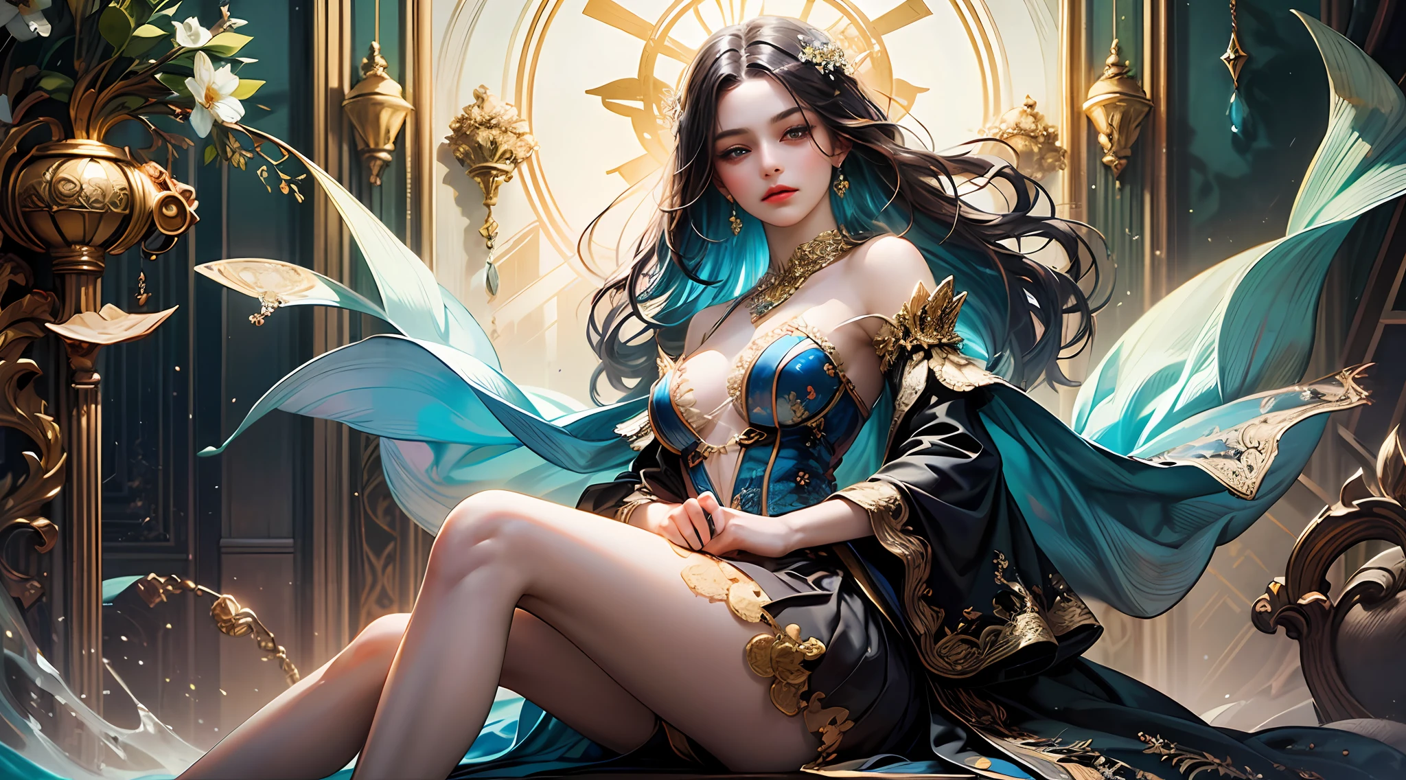 Step into a visionary masterpiece that flawlessly captures the captivating beauty of a solitary girl deeply immersed in the artistic realm of ArtStation. With an unmatchable attention to detail, each brushstroke meticulously brings forth her exquisite elegance, rendering her presence truly enchanting. The vibrant palette of colors and the mesmerizing composition effortlessly transport you to a realm where creativity knows no bounds, urging you to explore the depths of your own imagination. Prepare to be irresistibly captivated by the sheer artistry and spellbinding allure of this extraordinary portrayal, where the boundary between reality and art seamlessly intertwines. --auto