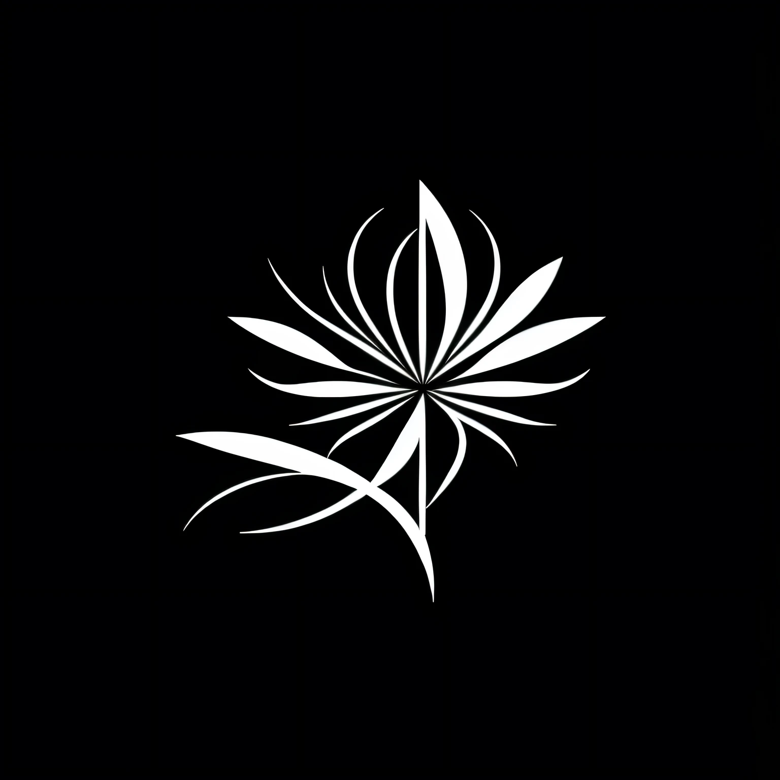 Simple minimalist logo, aster, few details, clear lines, clear contours, flat image, 2D, 4K
