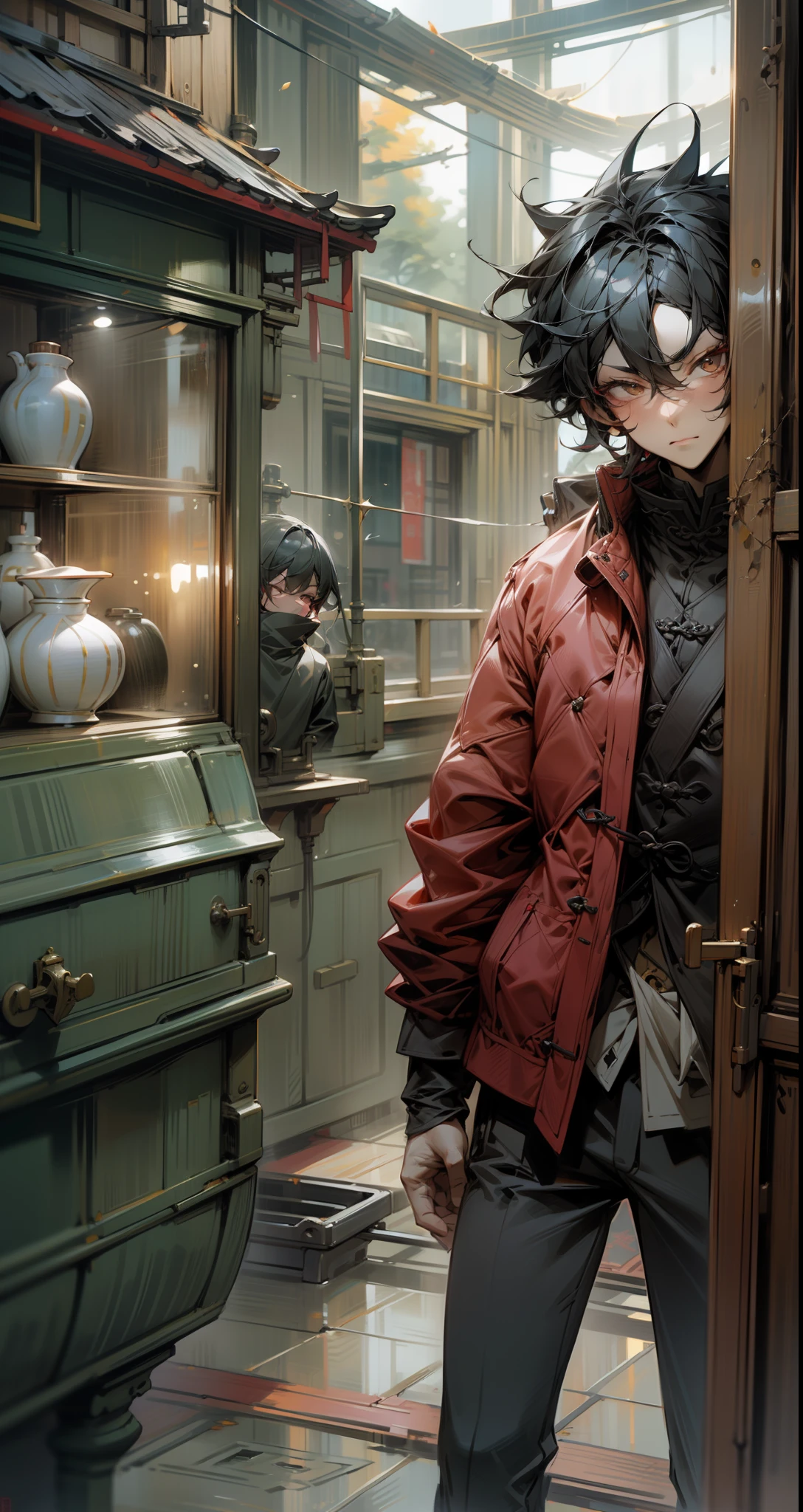 A small cheap rental house. Lin Tao stood in front of the window, the late autumn weather, the sassy night wind on his face, making people feel a burst of coolness.
