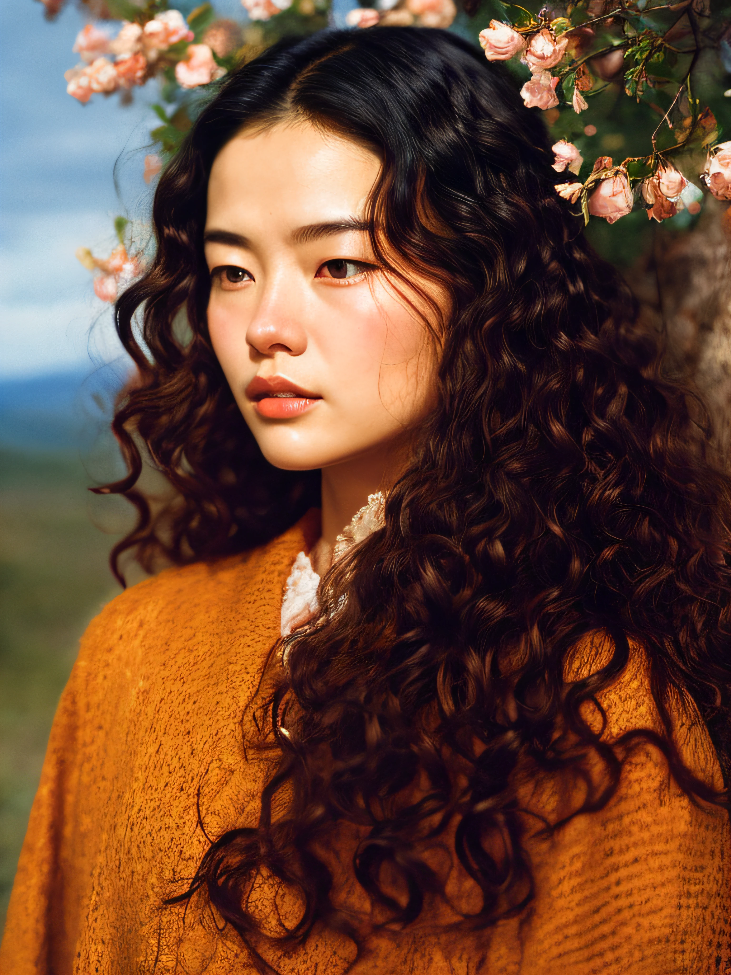 Zheng Xiaorong, James Jean, Miho Hirano, Takato Yamamoto, Centipede Extremely Moody Light, 8K,
Detailed facial features, long hair, curly hair.