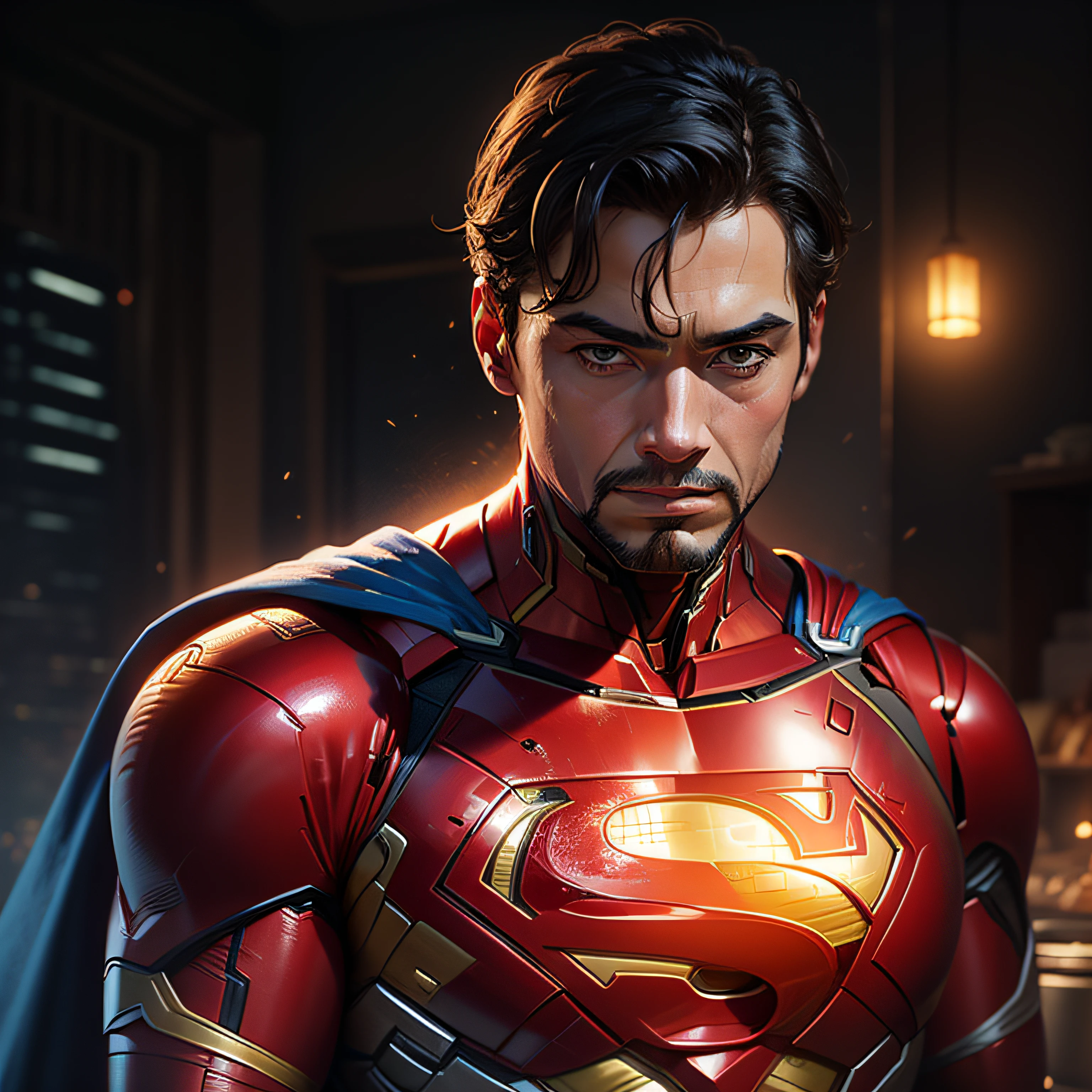 A combination of Iron Man and Superman --auto