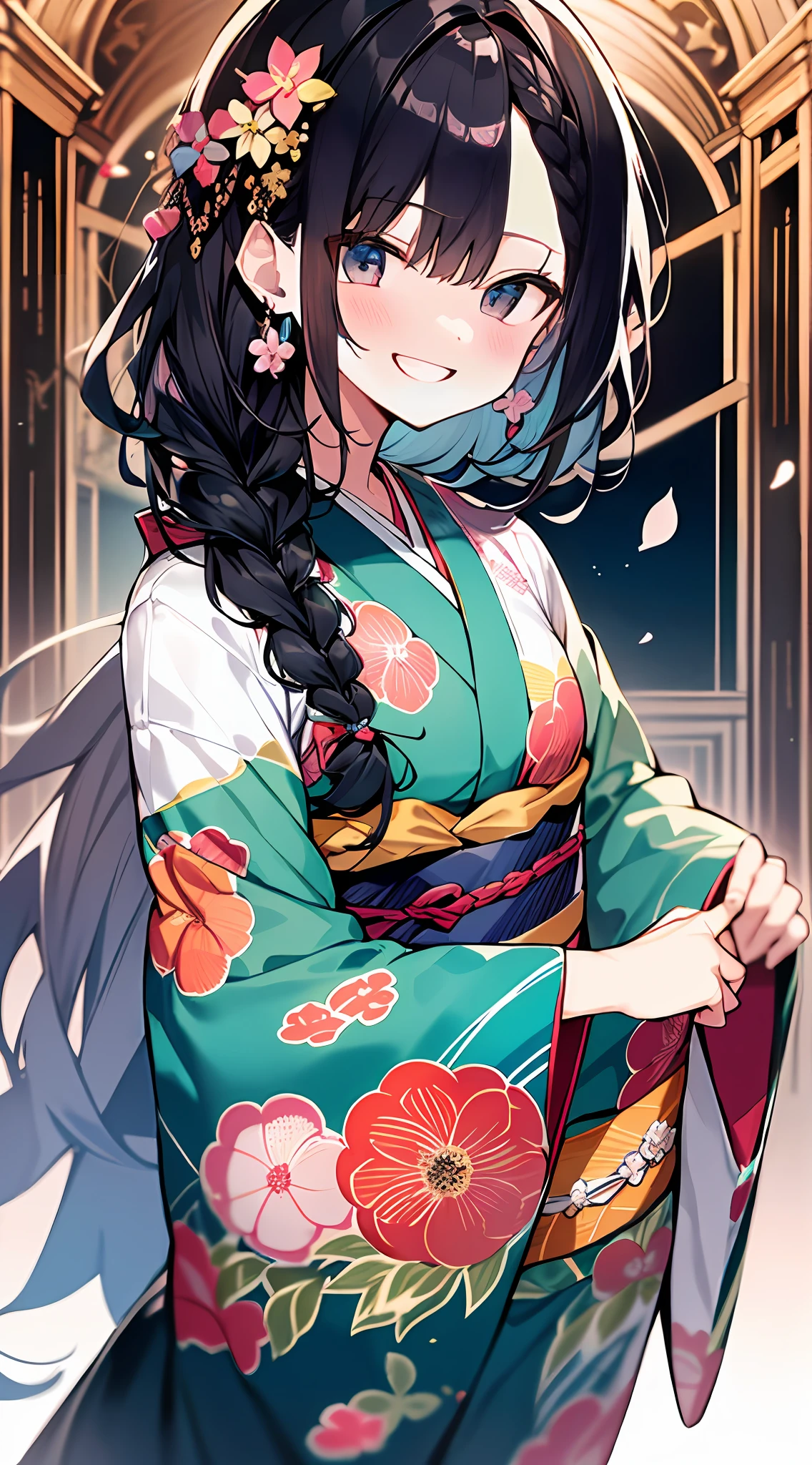 High quality, super detail, big smile
