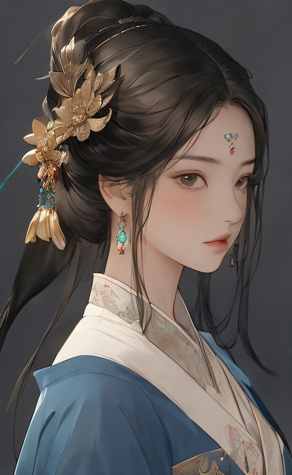 A girl, ancient Chinese costume, whole body, sunshine, clear face, clean white background, masterpiece, super detail, epic composition, ultra HD, high quality, extremely detailed, official art, uniform 8k wallpaper, super detail, 32k
