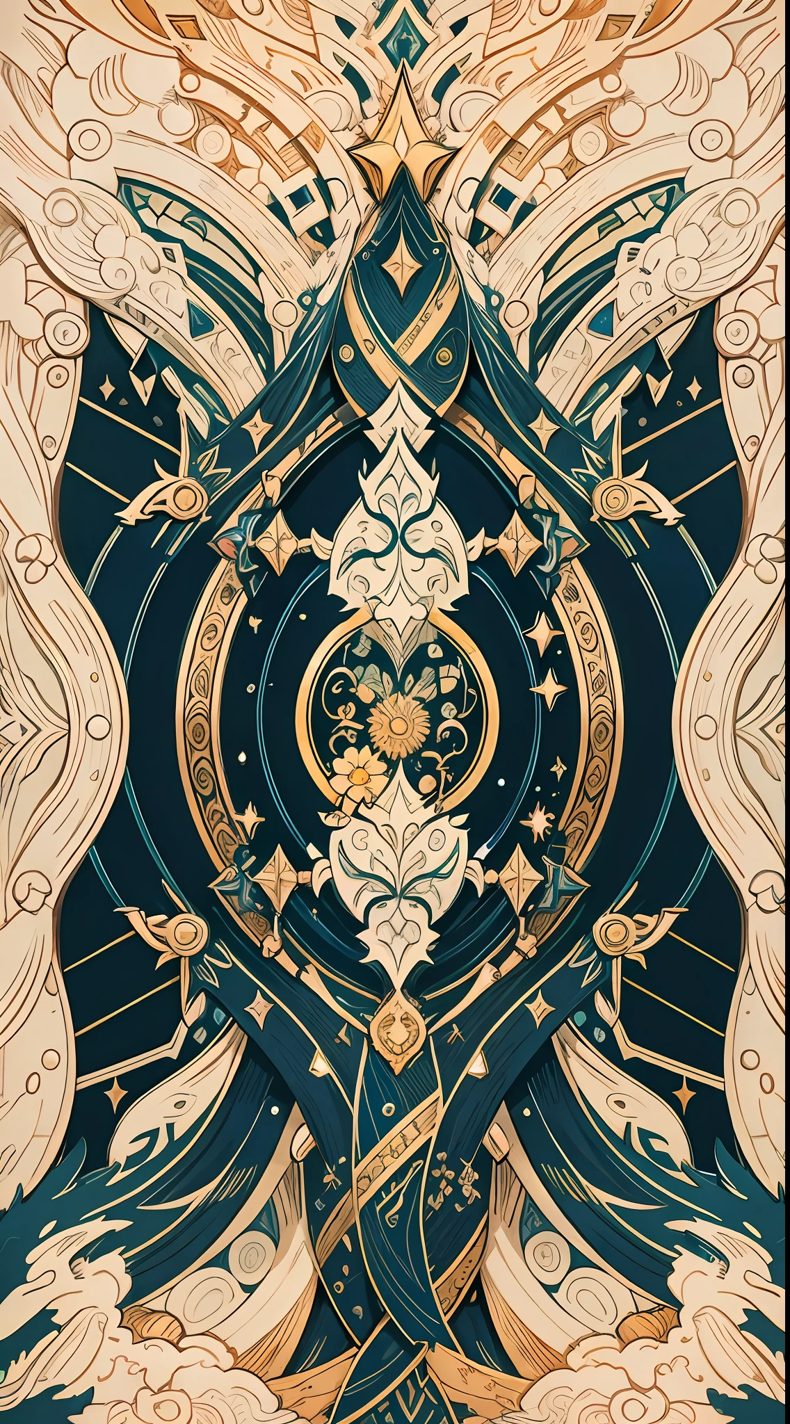 official art, unity 8k wallpaper, ultra detailed, beautiful and aesthetic, High quality, beautiful, masterpiece, best quality, (zentangle, mandala, tangle, entangle:0.6),