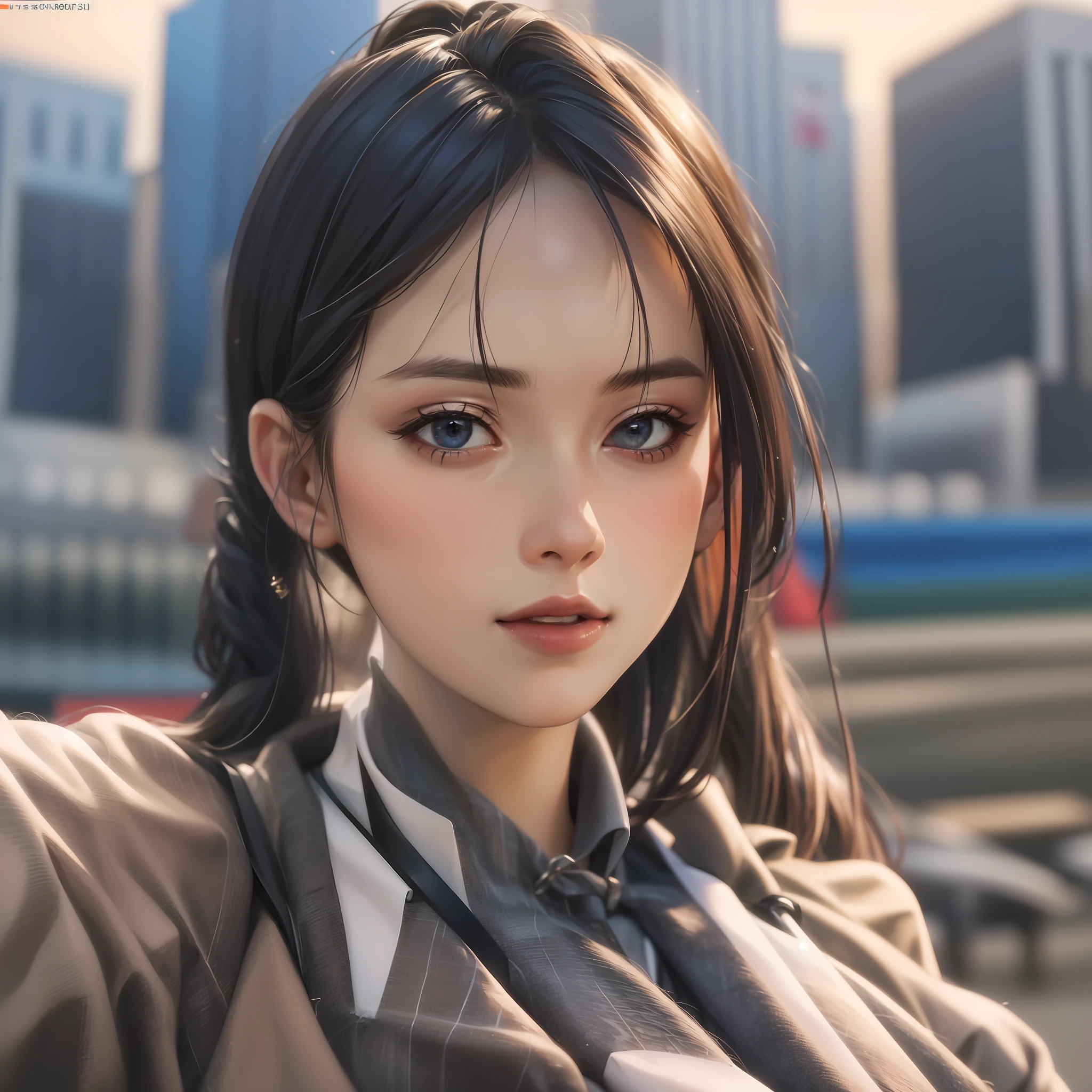 8K, Best Quality, Masterpiece, Ultra High Resolution, (Realism: 1.4), Original Photo, (Realistic Skin Texture: 1.3), (Film Grain: 1.3), (Selfie Angle)