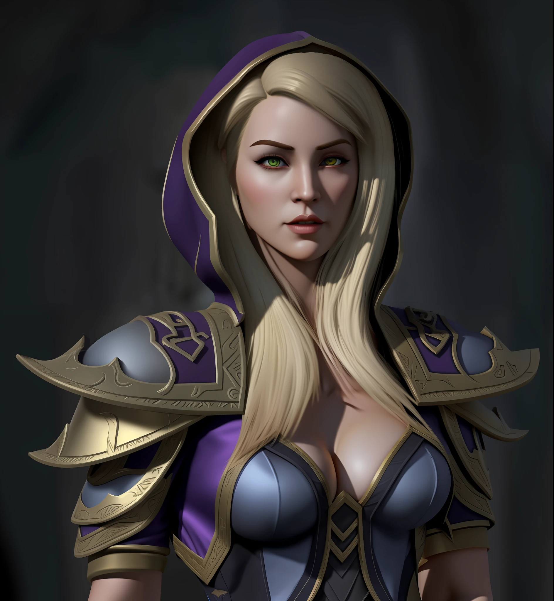 World of Warcraft, Jaina Proudmoore, Real Person, Real World Character, Big Breasts, (Big Breasts: 3.0), Burst Breasts, Big Breasts, Big Breasts