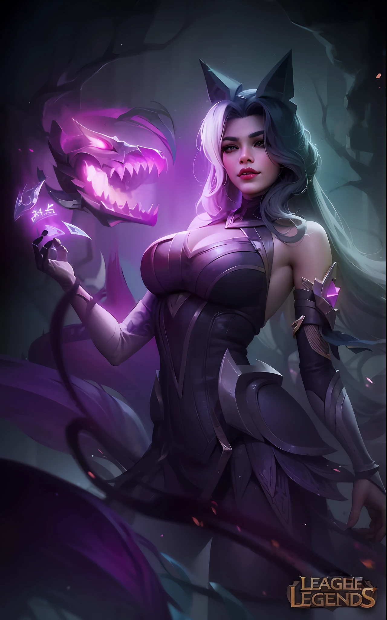 league of legends - league of legends - league of legends - league of legends, morgana from league of legends, style artgerm, extremely detailed artgerm, artgerm and rossdraws, rossdraws digital painting, style of artgerm, rossdraws 2. 5, artgerm lau, league of legends style art, in the style artgerm