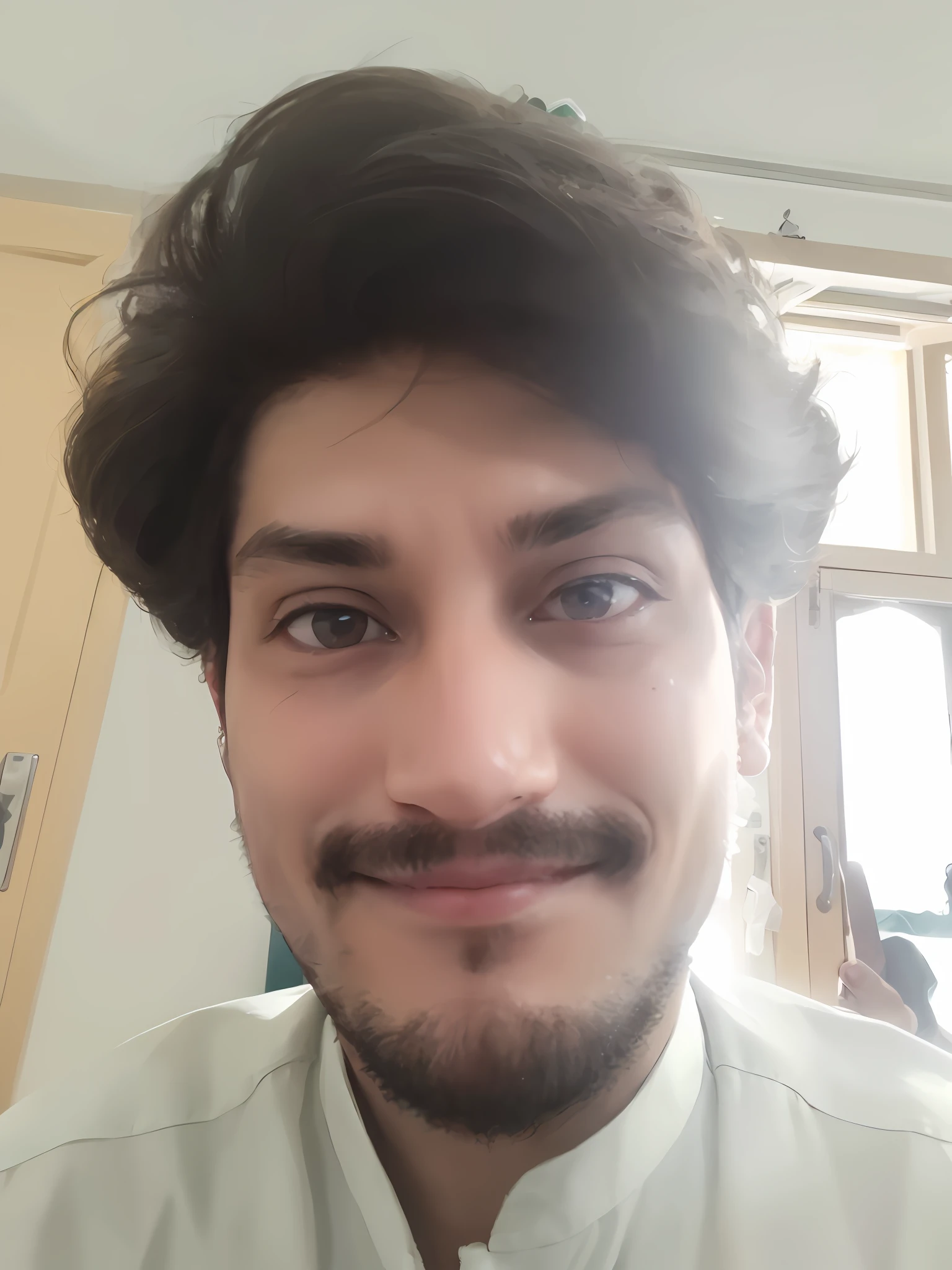 Swamp my face with the selected ai picture only