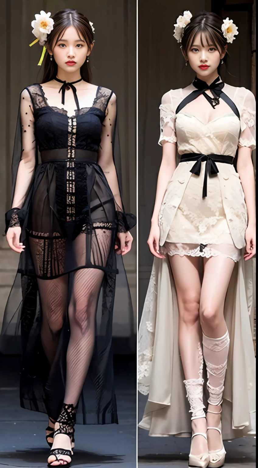Chinese loose style, lace elements at the neckline of the dress lace elements lace elements at the cuffs Dark pattern is traditional moire, dark details such as pleats, embroidery, beads, silk, crepe, dress length knee-length or long dark lace trim, bow or flower decoration at the waist or neckline