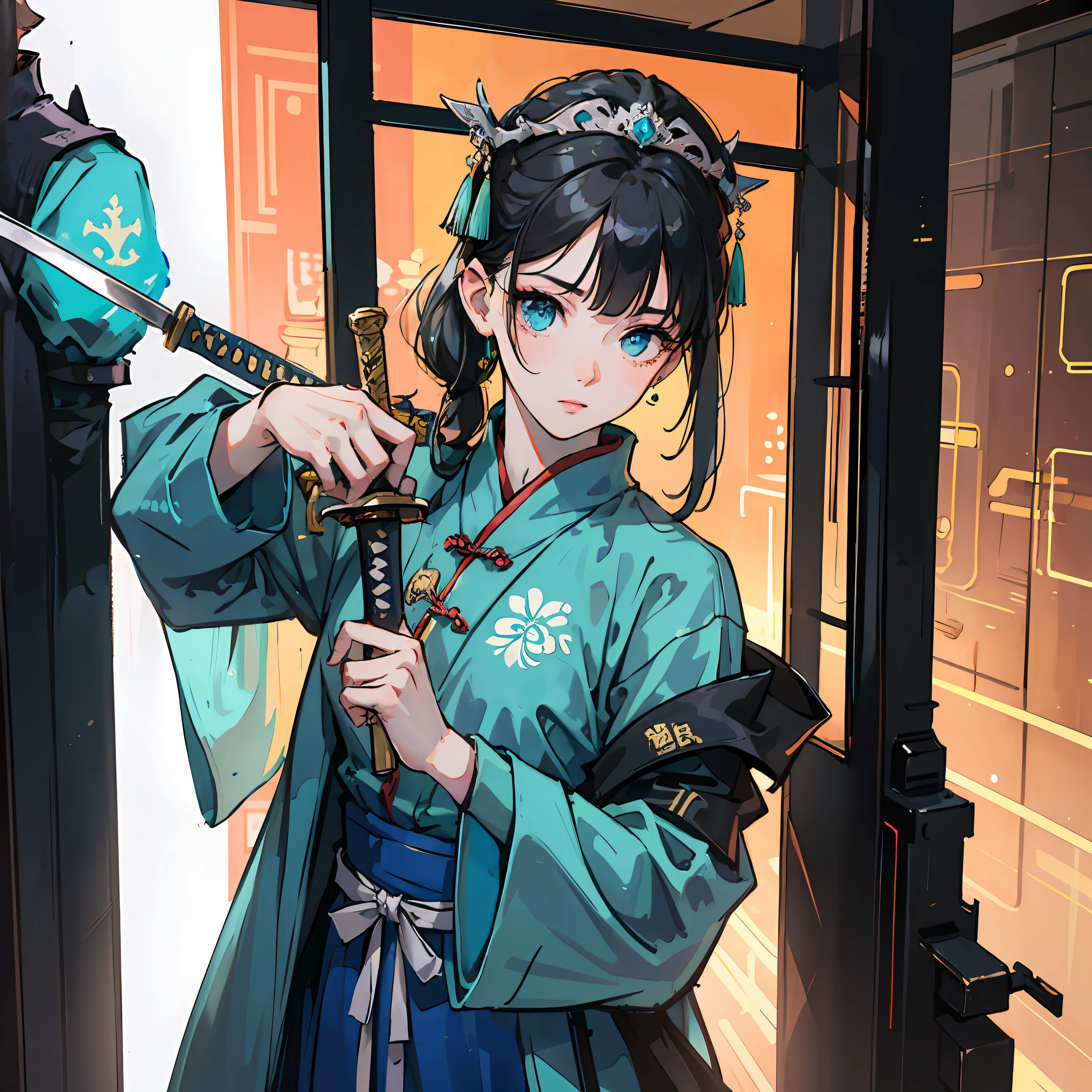 Hands drawing their swords,