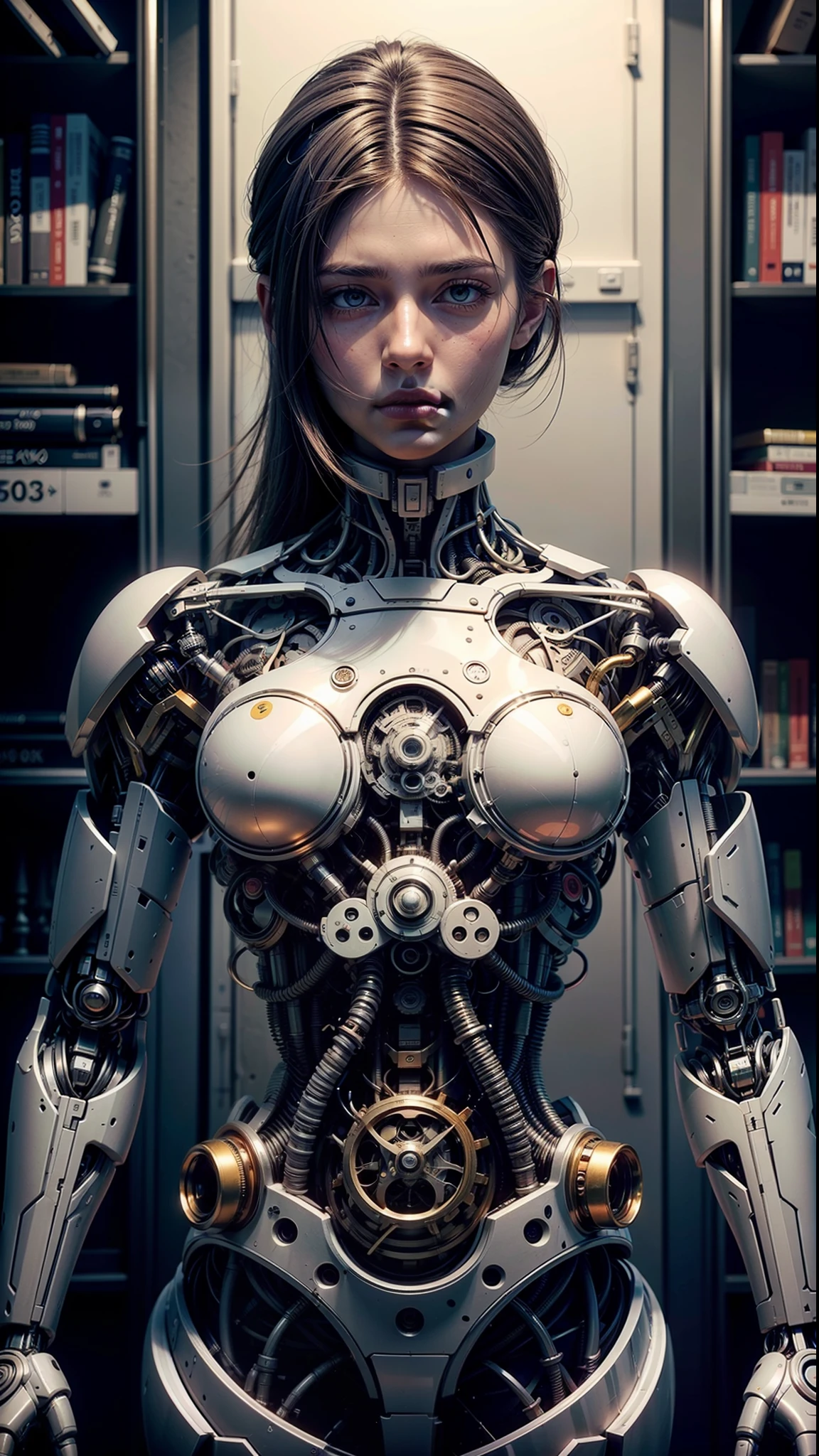 ((Best quality)), ((masterpiece)), (highly detailed:1.3),reelmech,In a future where technology has reached new frontiers, a groundbreaking innovation known as 'Real Mechanical Parts' has emerged. This revolutionary LoRa (Low Orbit Remote Access) technology enables the seamless integration of cybernetic and robotic enhancements onto a model human, resulting in astonishingly detailed and lifelike images that blur the boundaries between man and machine.Enter a world where the line between organic and synthetic beings becomes increasingly indistinguishable. The 'Real Mechanical Parts' technology allows individuals to transcend their biological limitations and embrace a new era of enhanced capabilities. Whether it's the precision and strength of robotic limbs, the computational power of cybernetic implants, or the sensory enhancements that bridge the gap between human and machine, these mechanical augmentations offer unprecedented possibilities.As society grapples with the ethical implications and societal impact of this groundbreaking technology, a myriad of stories unfold. The narrative delves into the personal journeys of those who choose to undergo the transformation, exploring their motivations, aspirations, and the profound consequences of merging with technology. The images produced through 'Real Mechanical Parts' capture the intricate details and nuances of these cybernetic enhancements, depicting a fusion of human and machine that challenges traditional notions of identity and existence.Beyond the personal stories, larger themes emerge within this world. Questions arise about the accessibility and affordability of such transformative technology, the divide between those who embrace augmentation and those who remain purely human, and the ever-present debate on the ethical boundaries of human-machine integration. The society depicted in this world grapples with the profound implications of 'Real Mechanical Parts' as it reshapes the fabric of everyday life.In the m
