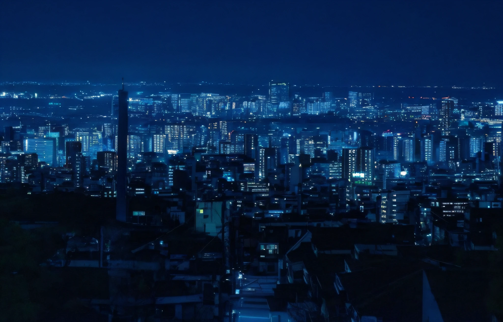 nighttime view of a city with a lot of tall buildings, japanese city at night, on future tokyo night rooftop, on tokyo cyberpunk night rooftop, japan at night, night cityscape, on rooftop tokyo night, city at night, at nighttime, tokyo at night, japanese city, city night, night city in the background, nighttime, night - time city background, night city