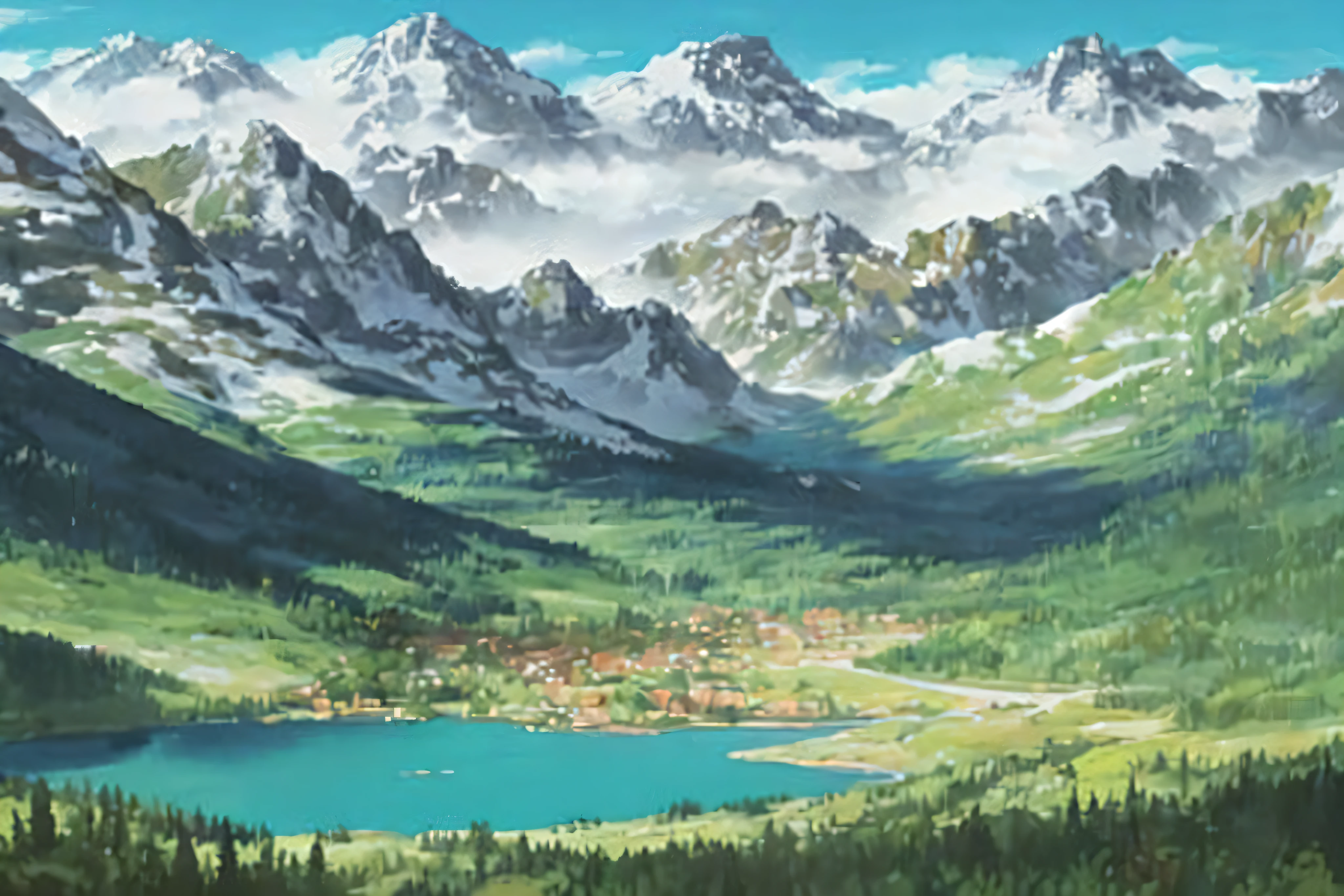 in the style of scenery