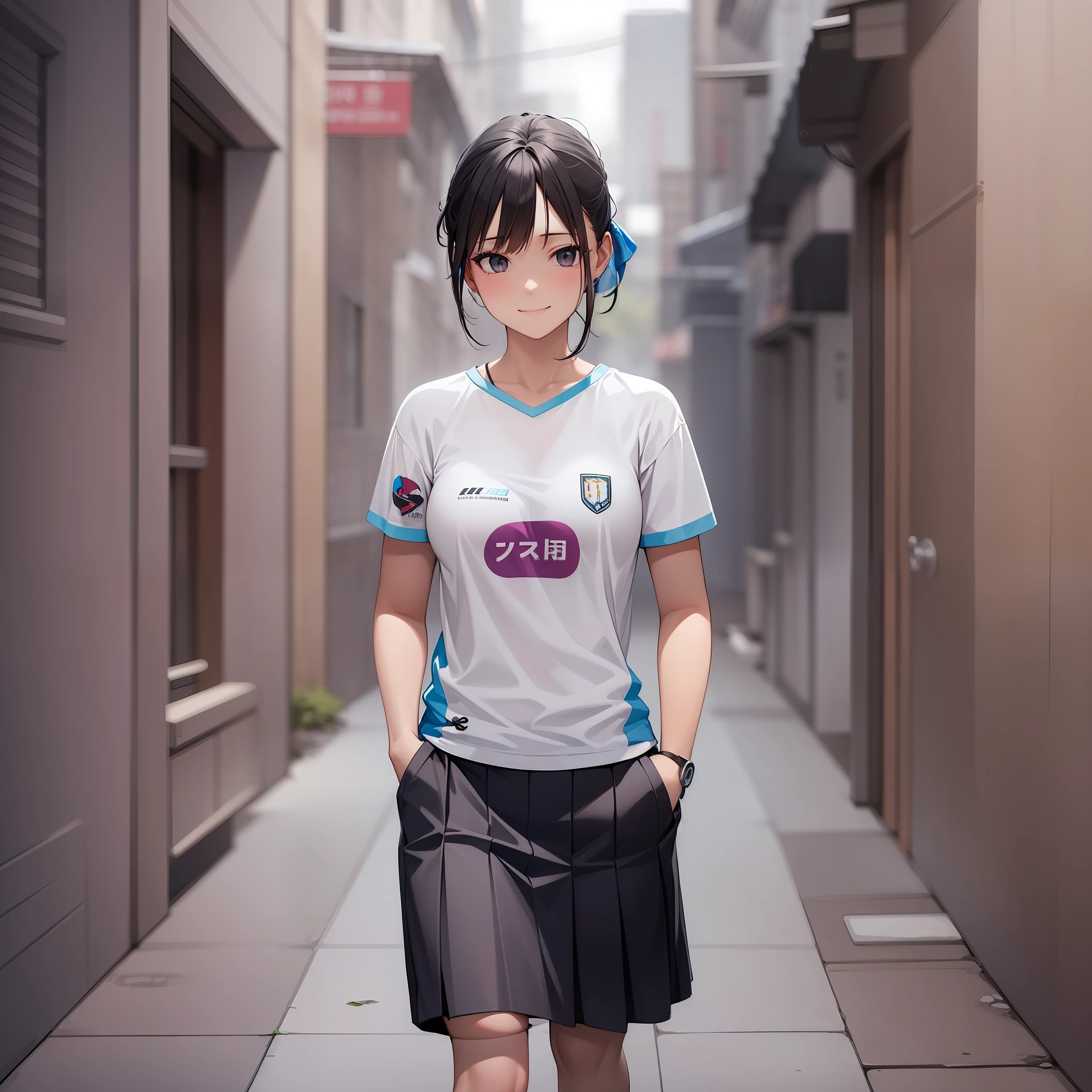 smile,mini skirt