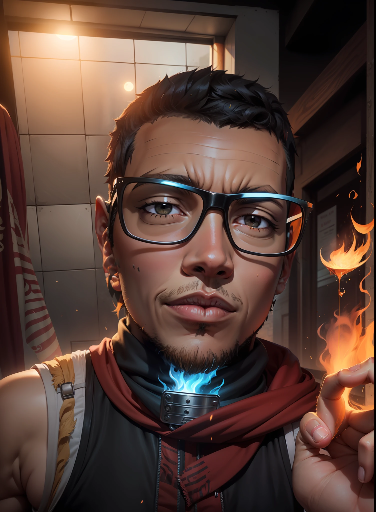 (((1boy, (natsu_dragneel:1.2), scarf, sleeveless, black eyes, fire, arm up,))) default_outfit, standing, olhando_at_viewer, solo, male_focus, Cowboy_shot, close-up portrait, outdoor, (night, dark:1.25 ), street, (darkestdiffusion style:0.6), (evreka15 style:0.6), best quality, absurdes, highres, (original), (extremely detailed wallpaper), 8k, (color), (trend in artstation,  CGSorcery, Pixiv: 0.85), highly detailed, (coherent:1.5), (beautiful composition:1.2), (dynamic lighting), (intricate:1.15), (symmetrical:1.1), (HD:1.25), (masterpiece:0.9), (by Atey Ghailan and Anton Fadeev:0.9), [light_rays], Moon, (blurry_background, depth of field:0.5), Official_Art