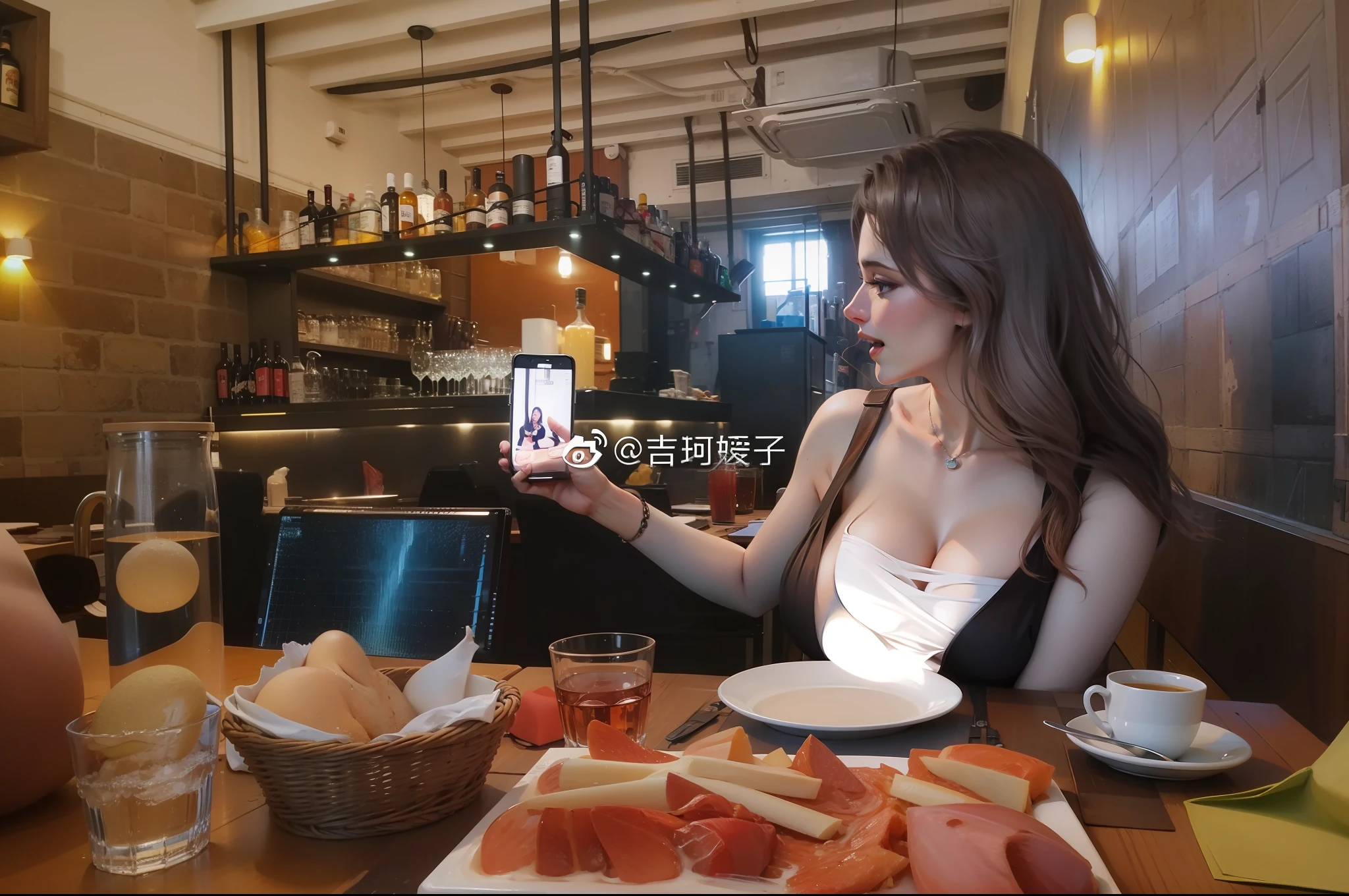 Big breasts, huge breasts, cleavage