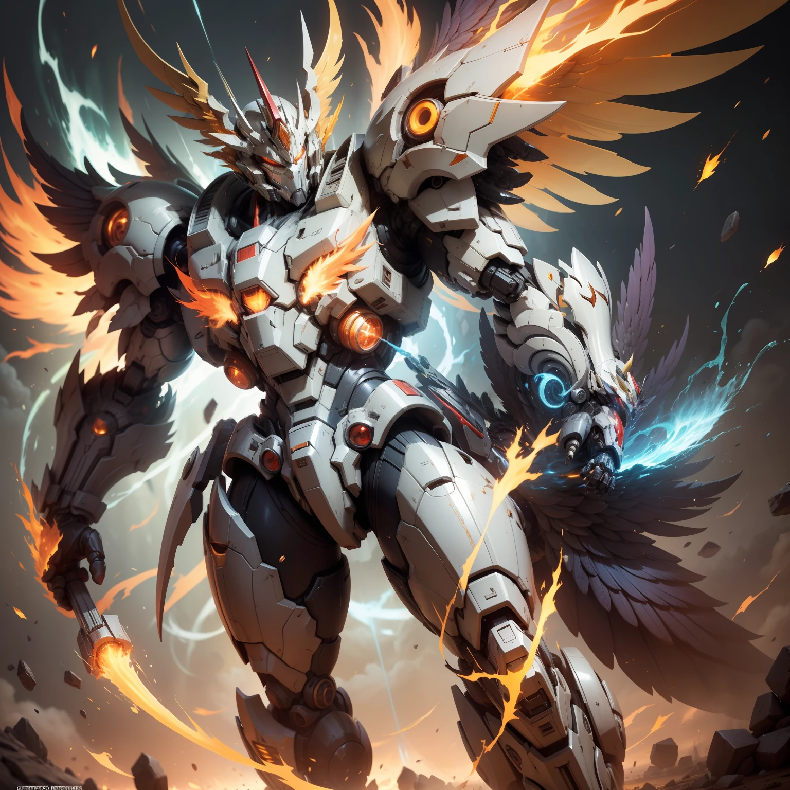 Zuhuang Mecha is a fictional mecha character that often appears in science fiction works. The ancestral phoenix combines elements of the mythical phoenix and dragon, symbolizing strength, fire, regeneration, and absolute domination. For this reason, ancestral phoenix mechs are usually designed as mechs with powerful flame abilities, regeneration abilities, and dominance.
Ancestral Phoenix mechs usually have a beautiful phoenix shape and dragon-like body structure, as well as powerful flame breath and flame shield abilities. It can blast out fiery flames that burn enemies to ashes and use its Flame Shield to fend off enemy attacks.
In addition, the ancestral phoenix mech also has a powerful regeneration ability, which can quickly heal itself and recover damage, making it able to continue fighting in battle and is not easy to defeat. It can accelerate self-healing by releasing flame energy, while harnessing its regenerative power to restore broken parts of the body.
In the storyline, the ancestral phoenix mech is often used to fight evil forces or carry out important missions. Its powerful flame abilities and regeneration abilities make it a ruler on the battlefield, capable of destroying enemies, protecting companions, and ensuring successful completion of missions.