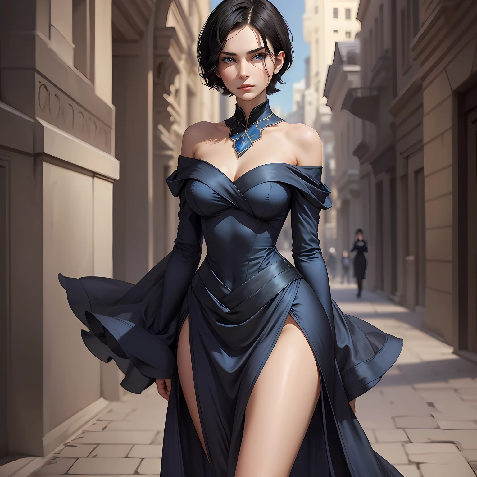 RAW, 1girl, colorful, full body shot, (masterpiece, best quality), (detailed skin:1.3, detailed face:1.3), dslr, realistic, looking at viewer, sharp focus, delicate, soft colors, cinematic lighting, MyNataLee woman, bright light:1.3, highlights:1.3, high brightness, large breasts:1.3, clean scene, tidy, clean dress, clear skin, goosebumps --auto