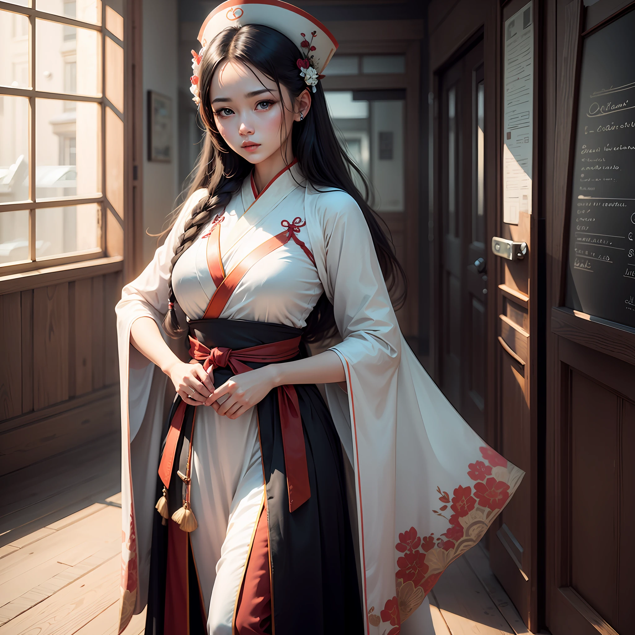 Top quality,masterpiece,illustration, very delicate and beautiful, highly detailed cg,unity,8k wallpaper, amazing, fine detail, masterpiece,top quality,official art,highly detailed cg unity 8k wallpaper,absurd, incredibly ridiculous, huge file size, super detailed, high resolution, highly detailed,beautiful detailed girl, highly detailed eyes and face, beautiful detailed eyes,face light,( Hanfu:1.1),1 girl, full body,full body shot,ru_qun --auto