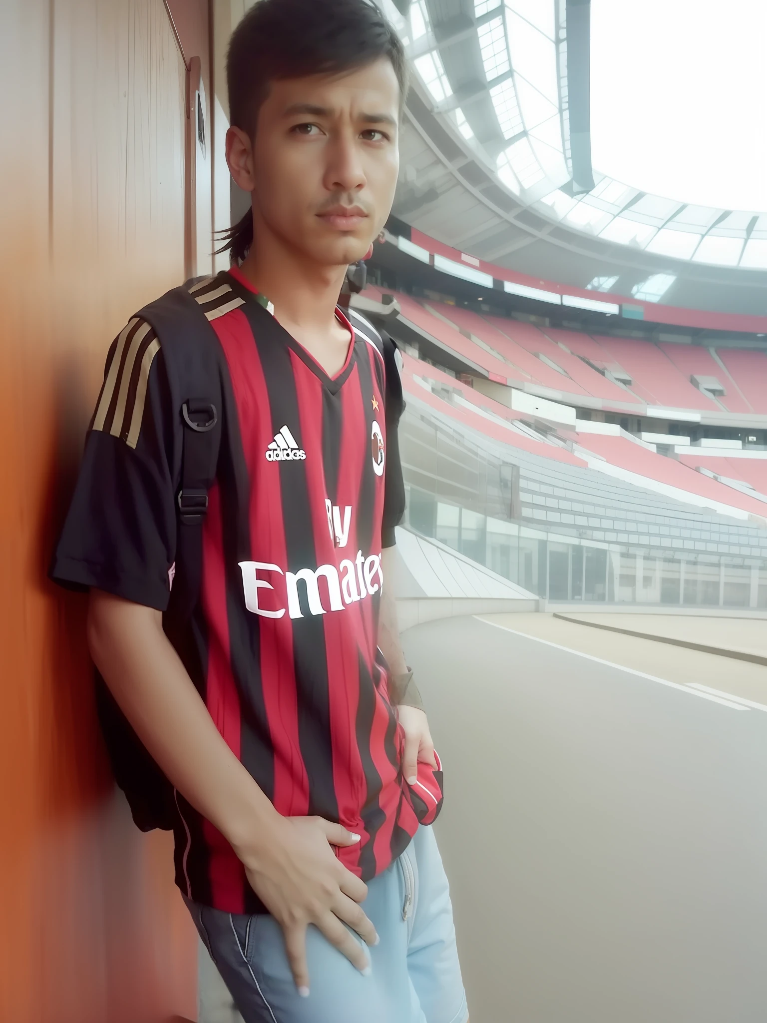 Inside the stadium, San siro, Bulls butting