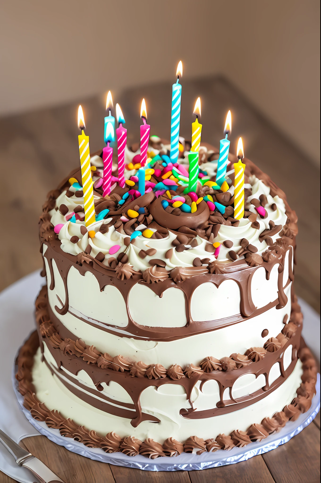 Create a birthday cake for woman --auto --s2