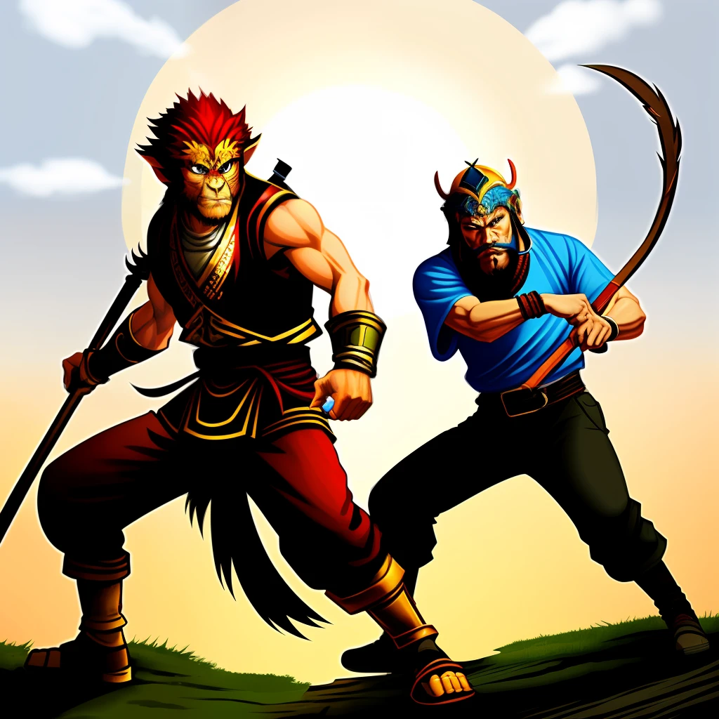 Sun Wukong vs. Zhang Fei