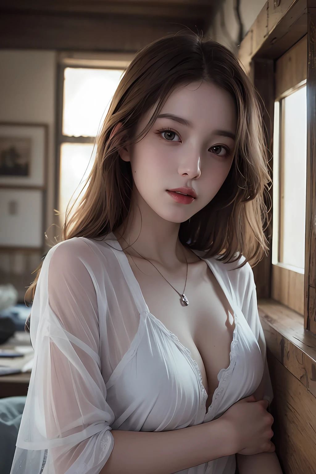 (8k, RAW photo, best quality, masterpiece:1.2), High detail RAW color photo, professional photograph, (realistic, photo realistic:1.37), cinematic light, 1girl