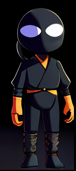 Close-up of cartoon characters, black costume, upper body avatar, ninja costume, gothic ninja, highly stylized, full body detail, full body detail, stylized character, full body shot hyper-detail, wearing dark robe, toon shadow, wearing black Sith uniform, shrinking full body, holding black katana, full character body, 512*512 --auto