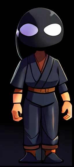 Close-up of cartoon characters, black costume, upper body avatar, ninja costume, gothic ninja, highly stylized, full body detail, full body detail, stylized character, full body shot hyper-detail, wearing dark robe, toon shadow, wearing black Sith uniform, shrinking full body, holding black katana, full character body, 512*512 --auto