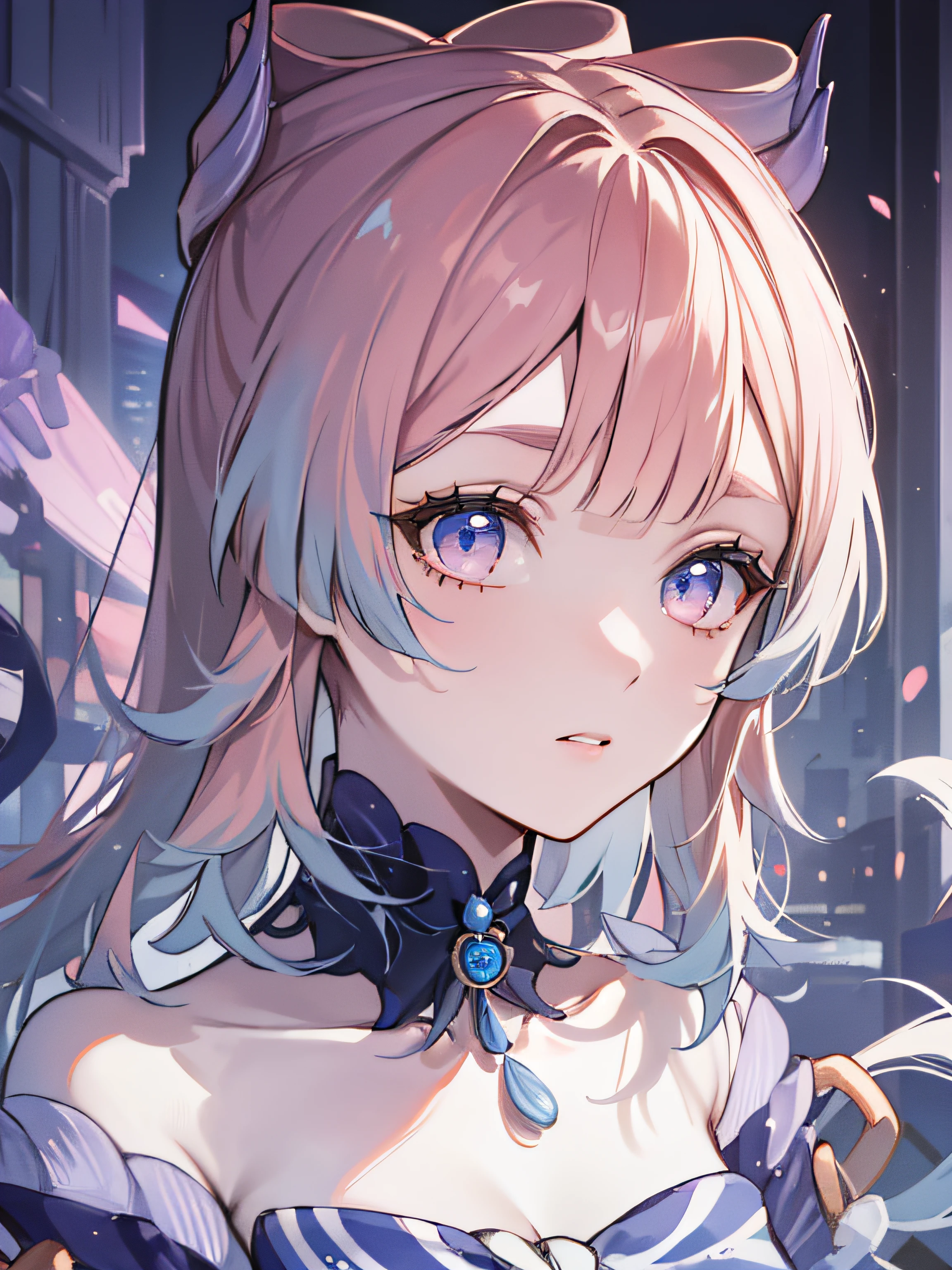 ((Highest Quality, Masterpiece, 4K, Fine Detail, Detailed Eye, Detailed Face, Intricate Detail, Pixiv, Gelbooru)), ((Solo Exhibition)), 1 Girl, Solo, ((Genshin_Impact))