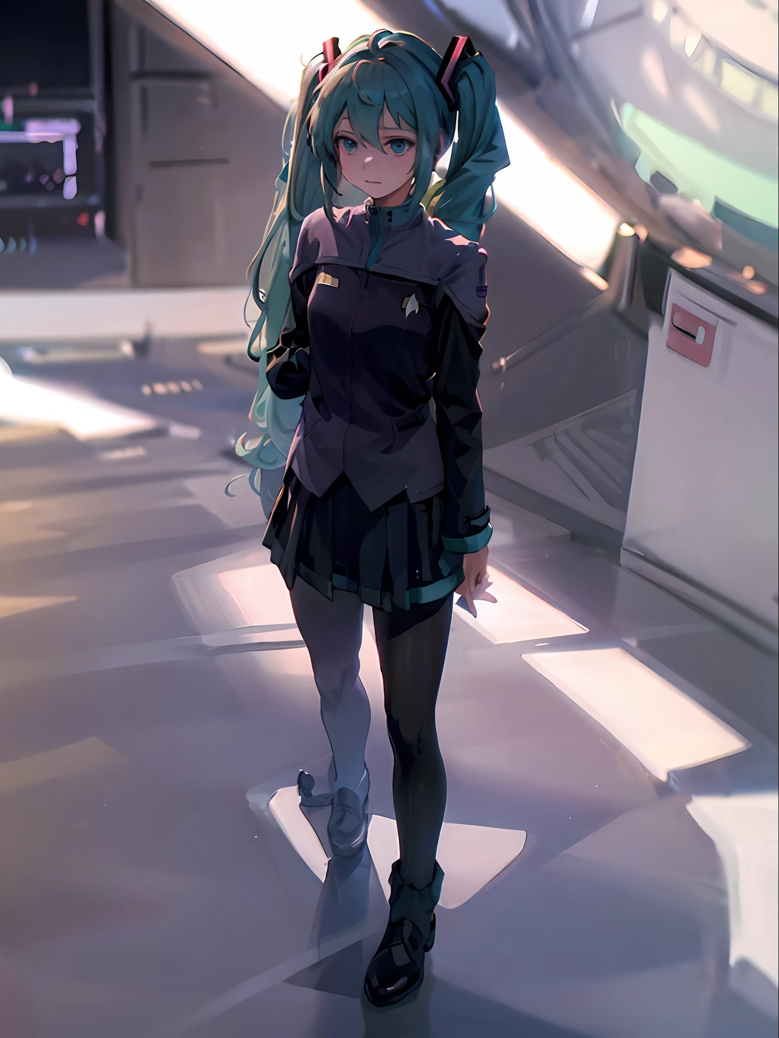 Hatsune Miku
twintails wearing ds9st uniform