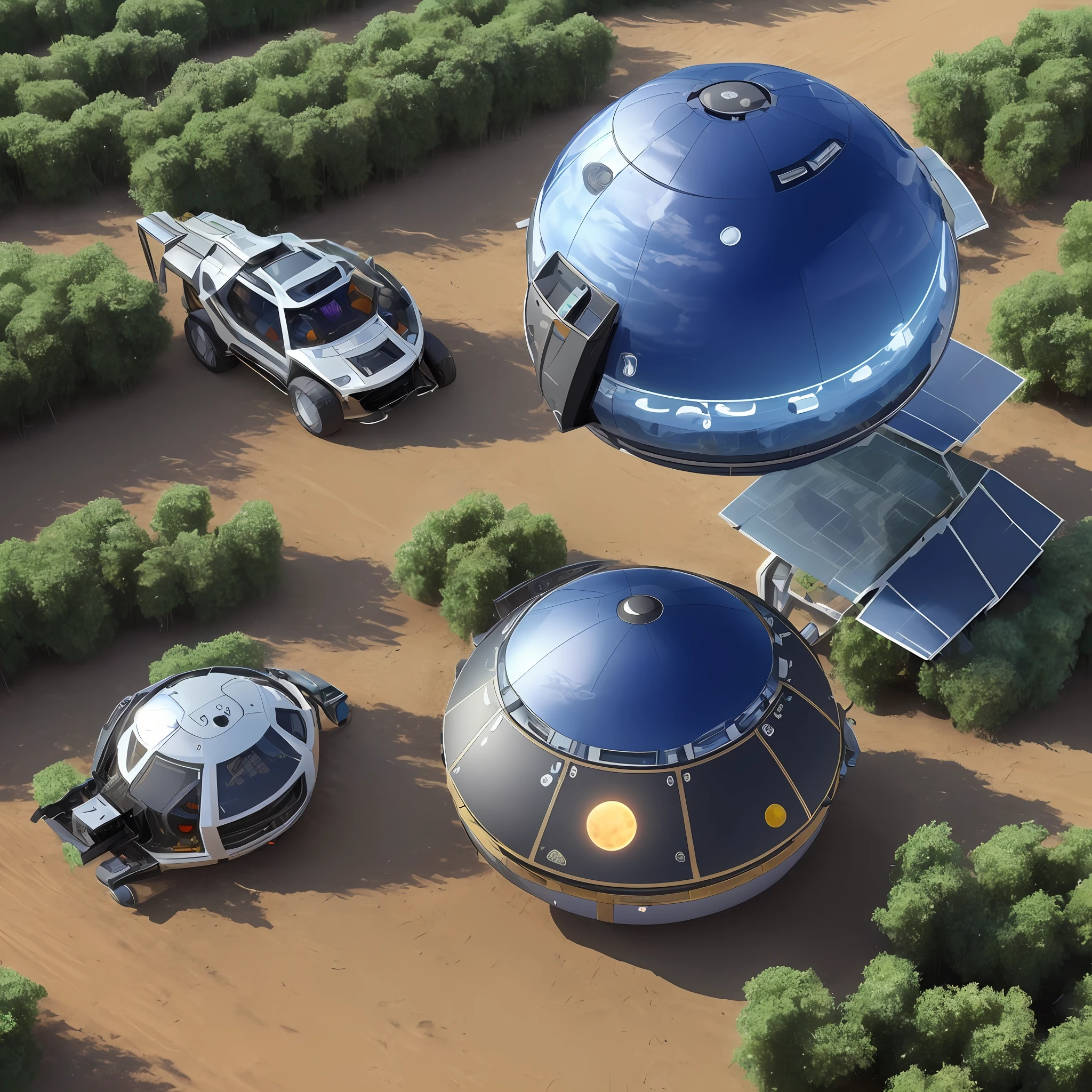 Future Terrestrial Planet Colony Nature Solar Moon Spacecraft Agriculture Transport Human Clones AI --auto