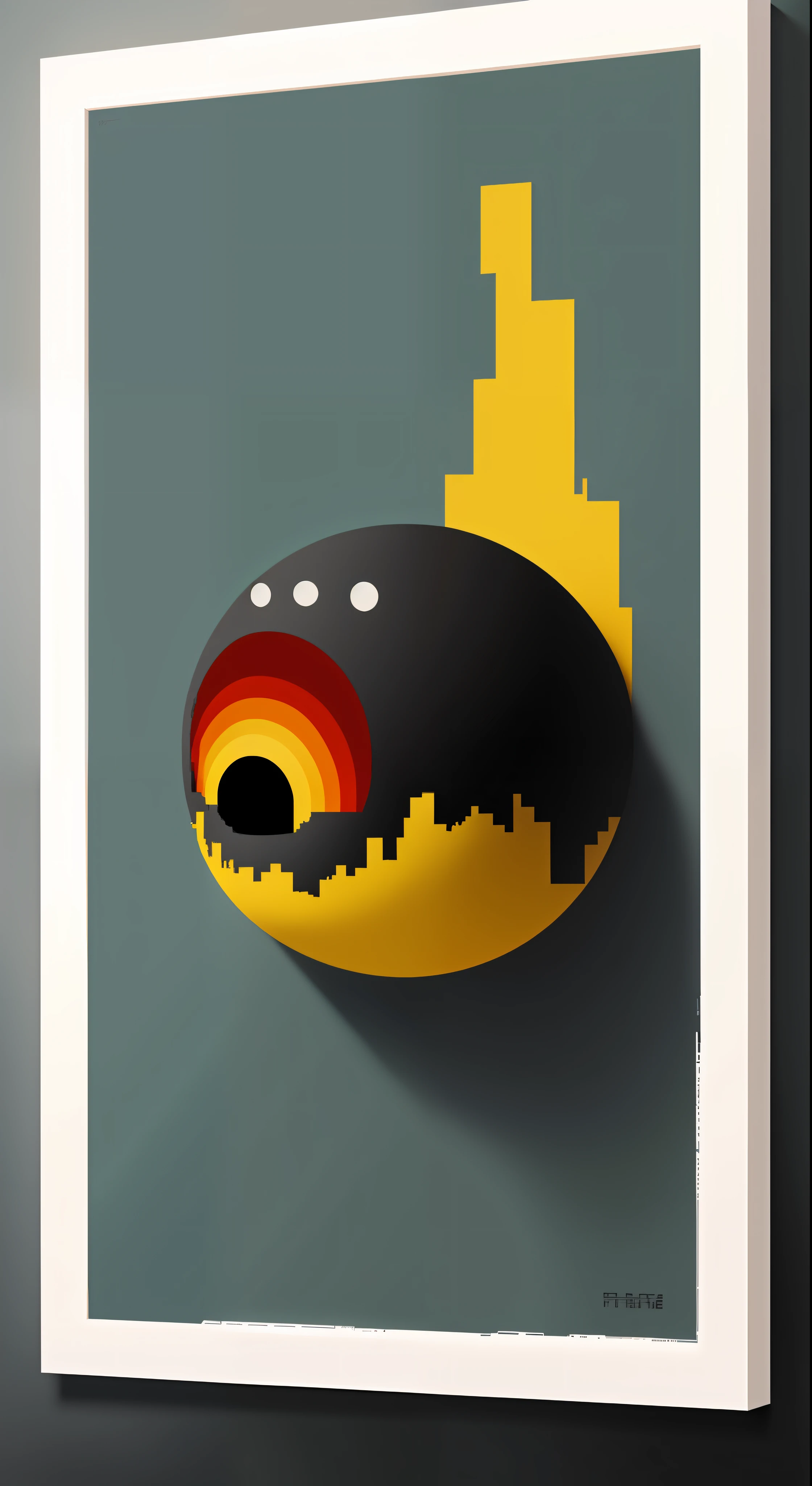(masterpiece), Beautiful minimal wall art , colorful, High pixel, High quality, sharp, illustration, digital art