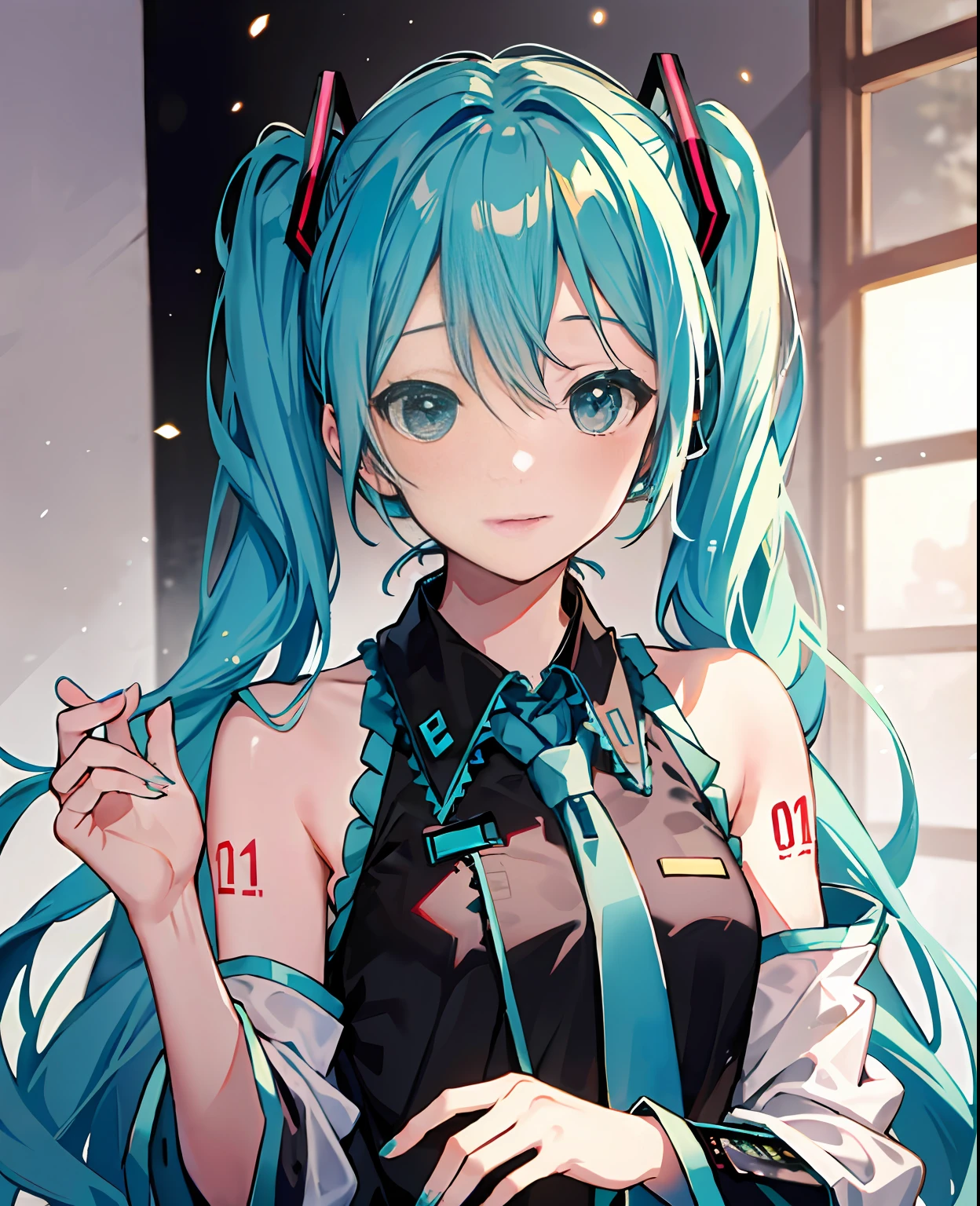 Hatsune Miku wears Ganyu clothes