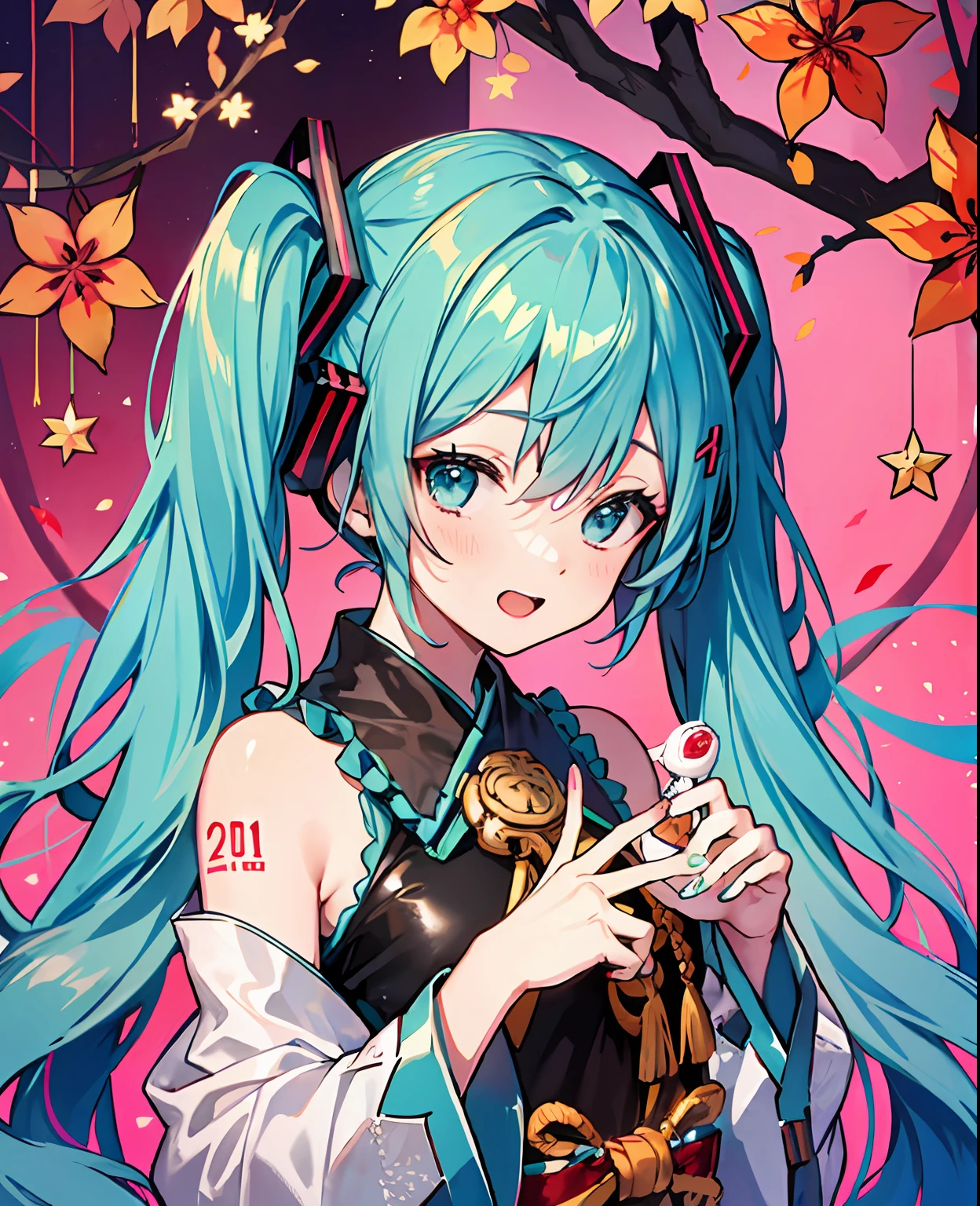 Hatsune Miku wears Ganyu clothes