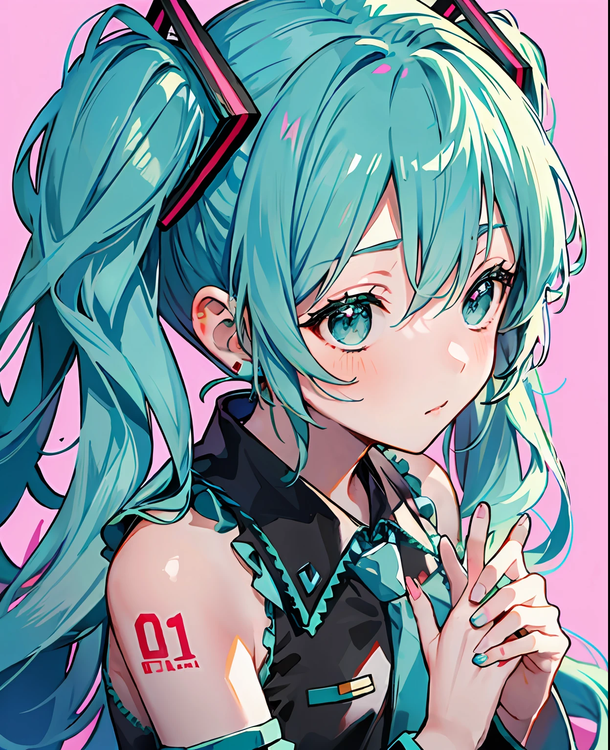 Hatsune Miku wears Ganyu clothes