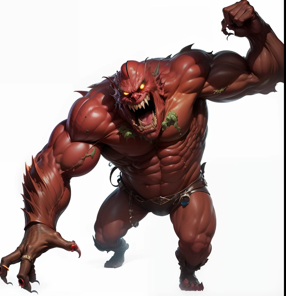 Create this monster in the image by attacking three children --auto