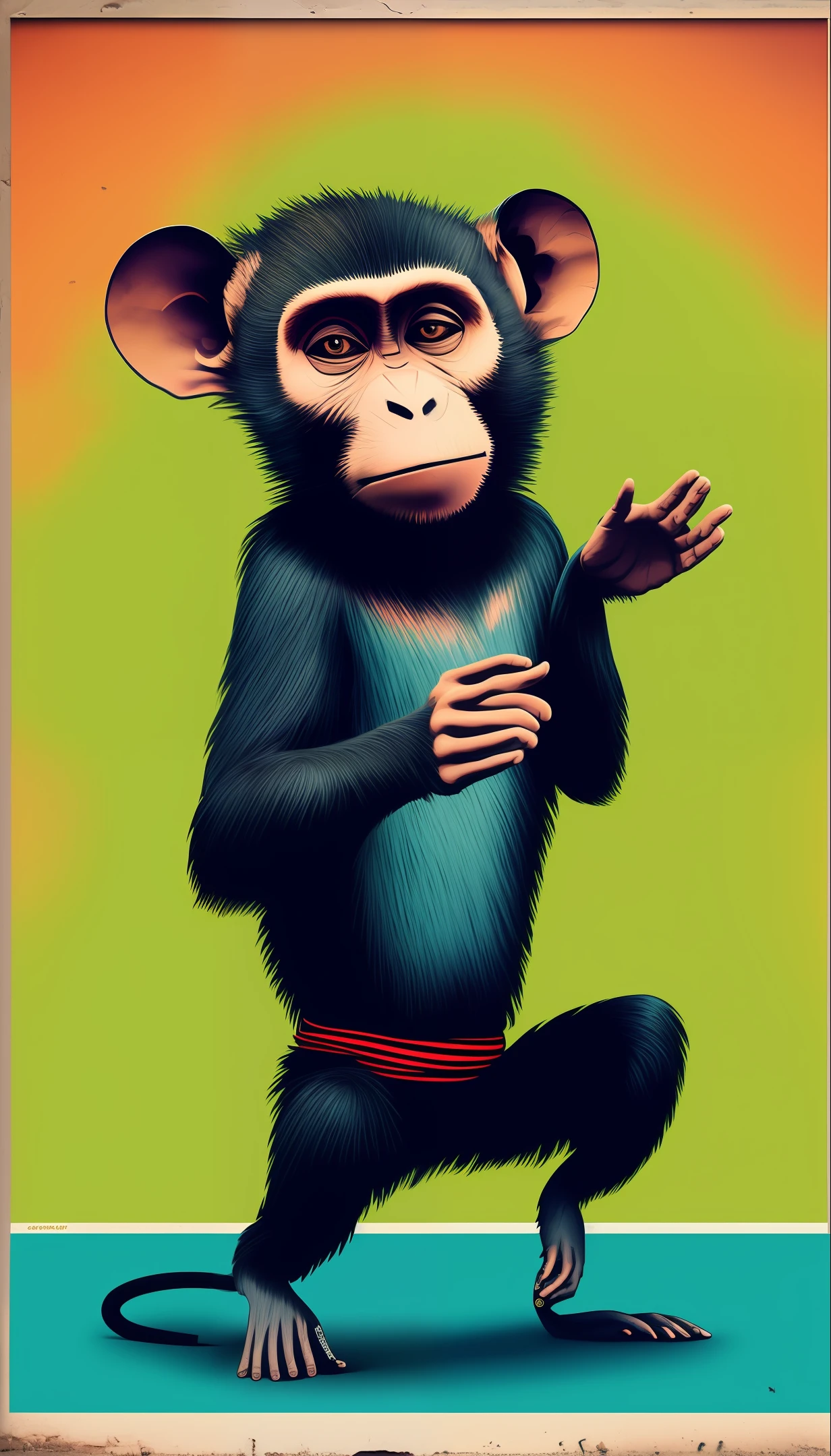 Capoeirista monkey