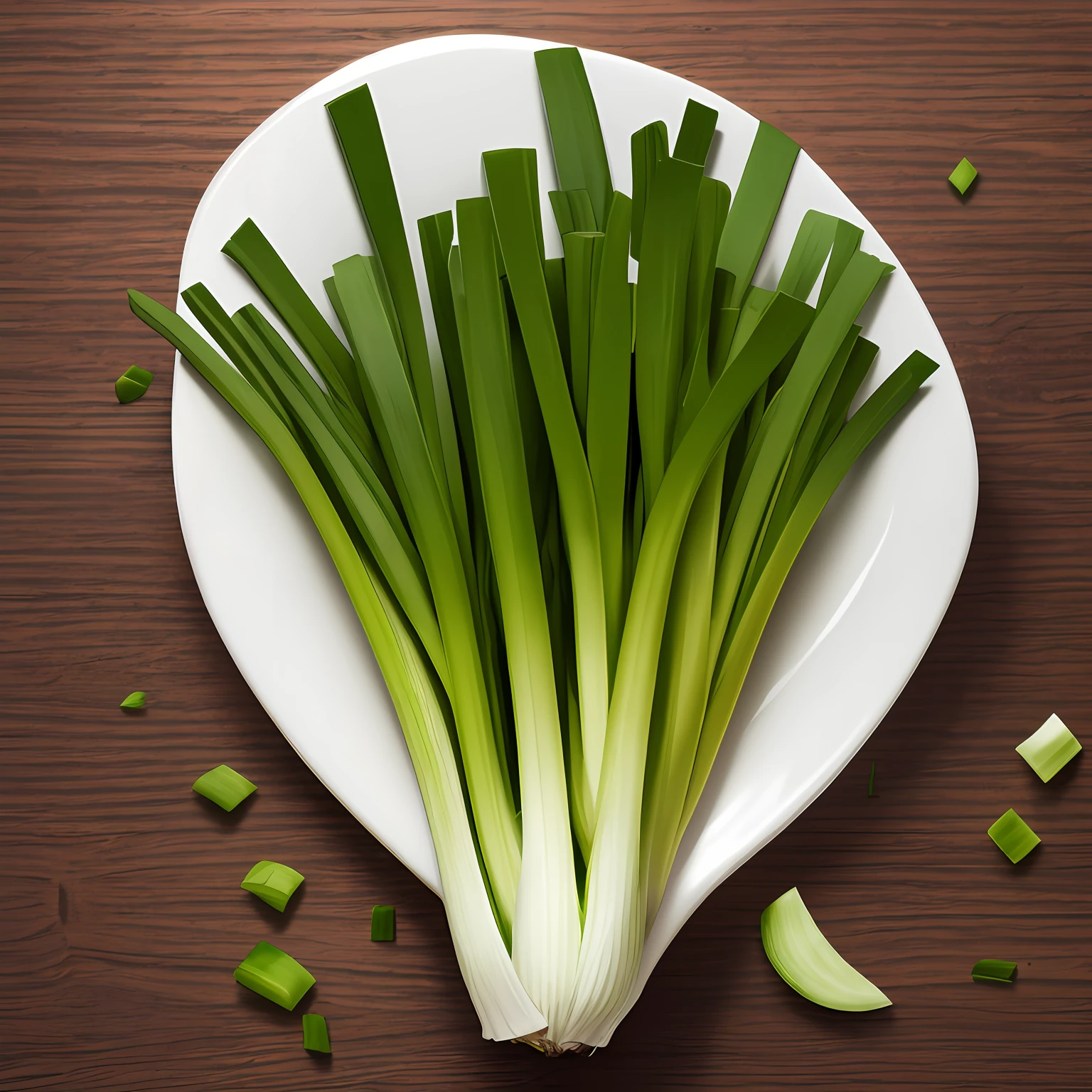 2.5D, cartoon, green onion, 8K, --auto
