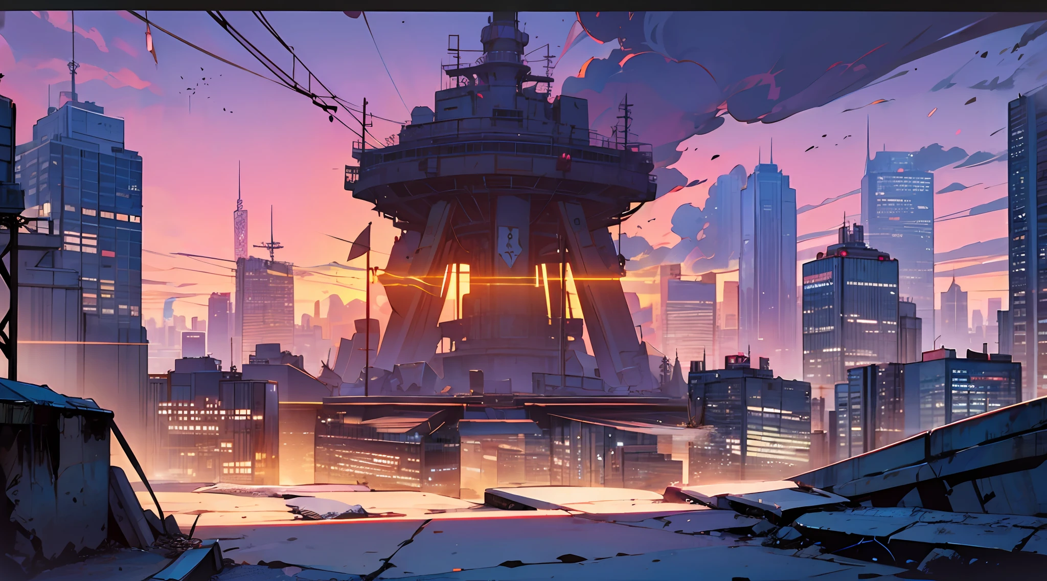 Skyscrapers in the distance
