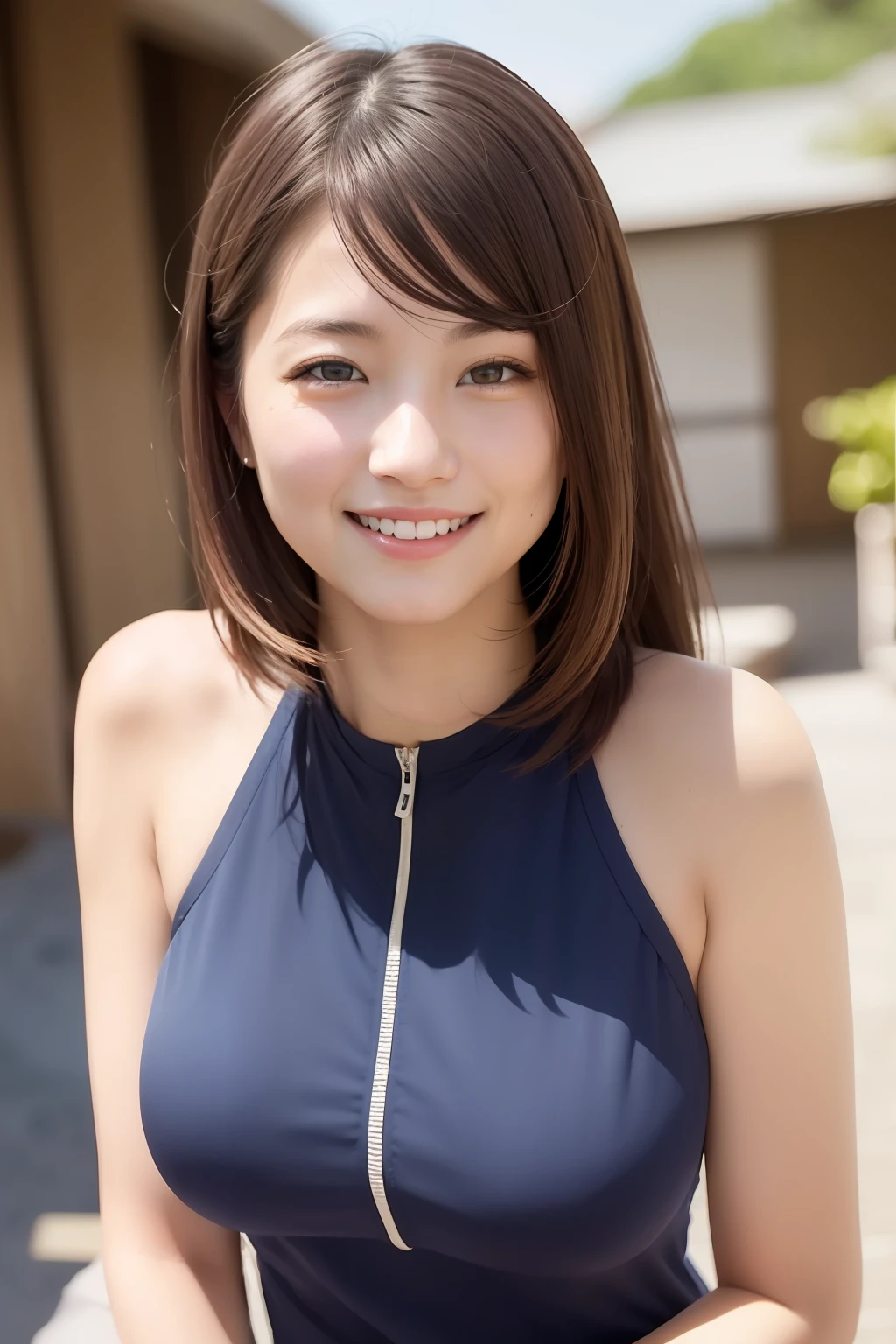 (8K, Best Quality, Masterpiece: 1.2), (Realistic, Photorealistic: 1.37), Best Quality, Masterpiece, Japan People, Gravure, Refreshing Smile, Cute Smile, Portrait
