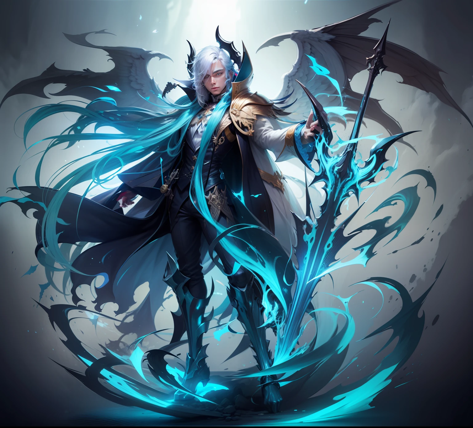 Turn him into an angel by keeping the color of his hair --auto
