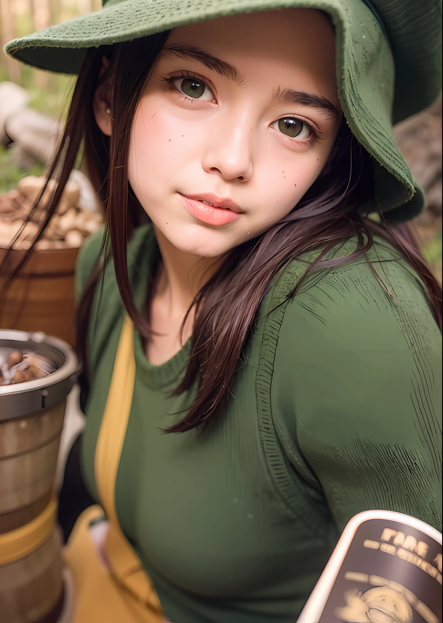 VeronicaCipher ((upper body selfie, happy)), masterpiece, best quality, ultra-detailed, solo, outdoors, (night), mountains, nature, (stars, moon) cheerful, happy, backpack, sleeping bag, camping stove, water bottle, mountain boots, gloves, sweater, hat, flashlight, forest, rocks, river, wood, smoke, shadows, contrast, clear sky, analog style (look at viewer:1.2) (skin texture) (film grain:1.3), (warm hue, warm tone) :1.2), close up, cinematic light, sidelighting, ultra high res, best shadow, RAW, upper body, , wearing pullover
kodak vision 3,