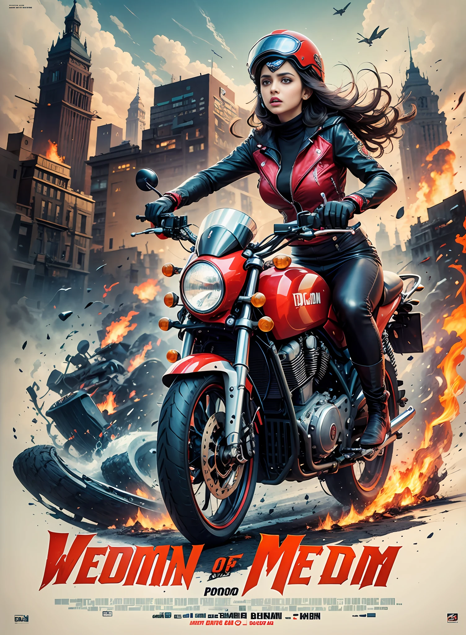 Woman of medium peiro, Dhoom movie poster
