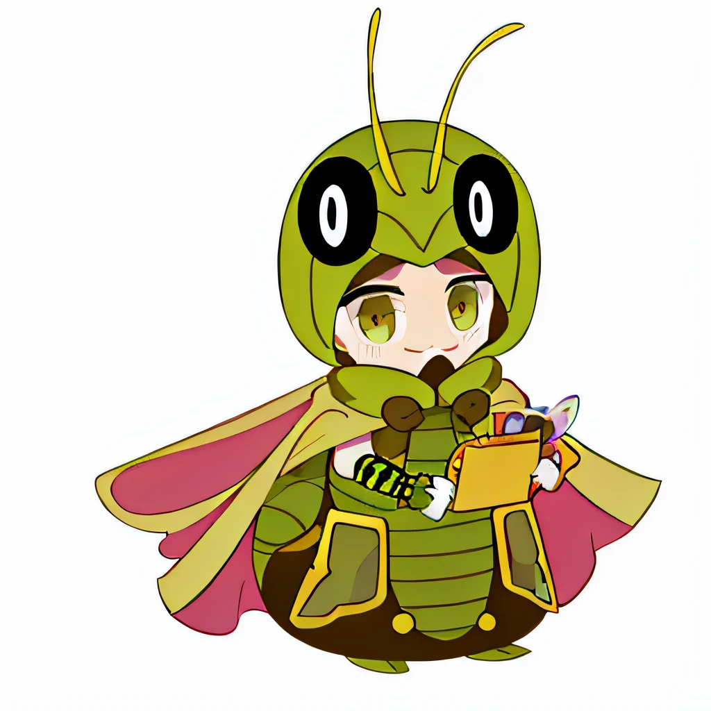 A cartoon bug with hat and cape, bumblebee from hollow knight, fantasy beekeeper, simple line art, insect trainer boy, mayan bee, cyberpunk bee, cockroach character, human structure bee concept art