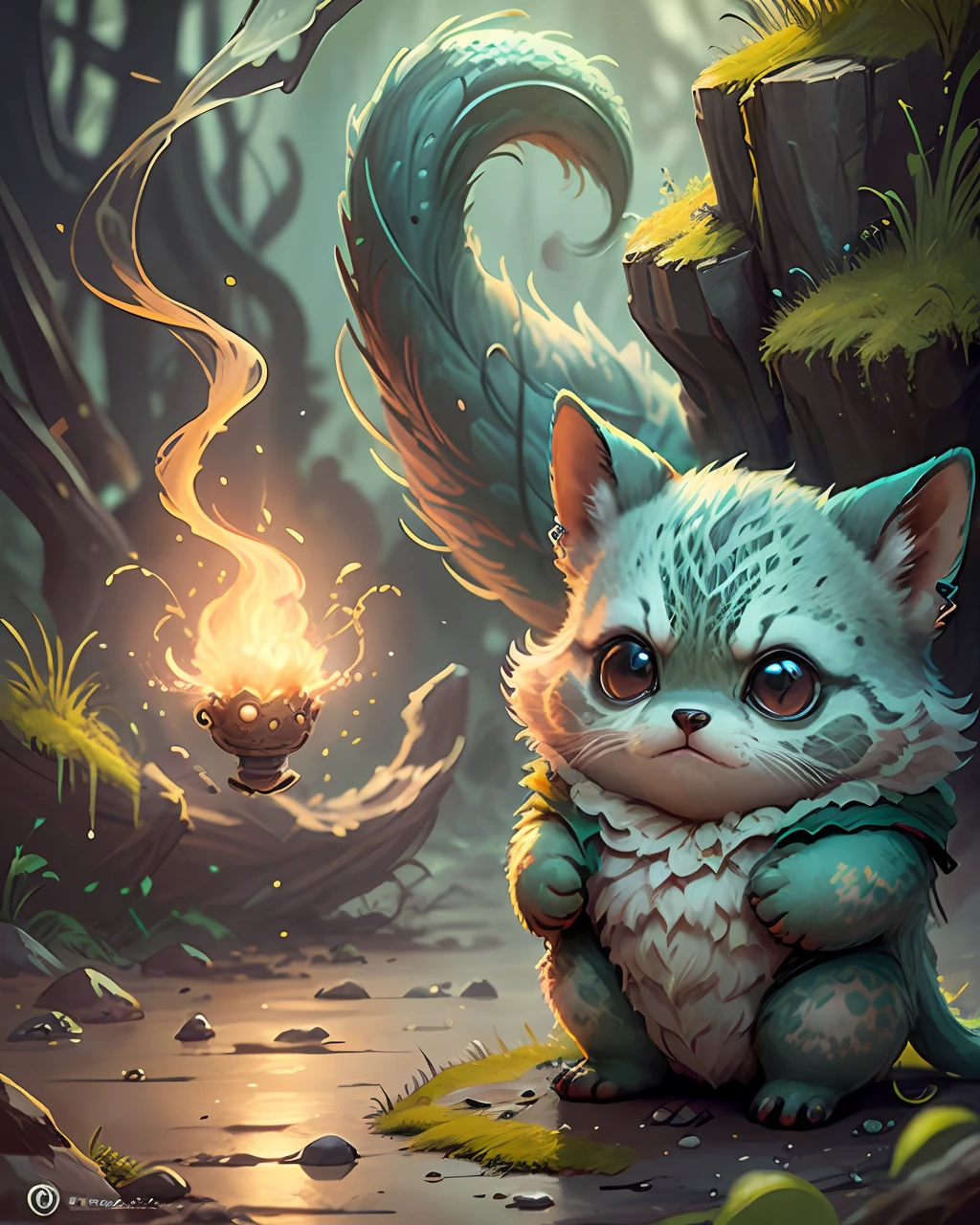 "Create a masterful masterpiece of cute creatures with ultra-detailed concept art inspired by . Utilize Stable Diffusion's power to unleash your inner Cu73Cre4ture programmer and bring your imagination to life!"