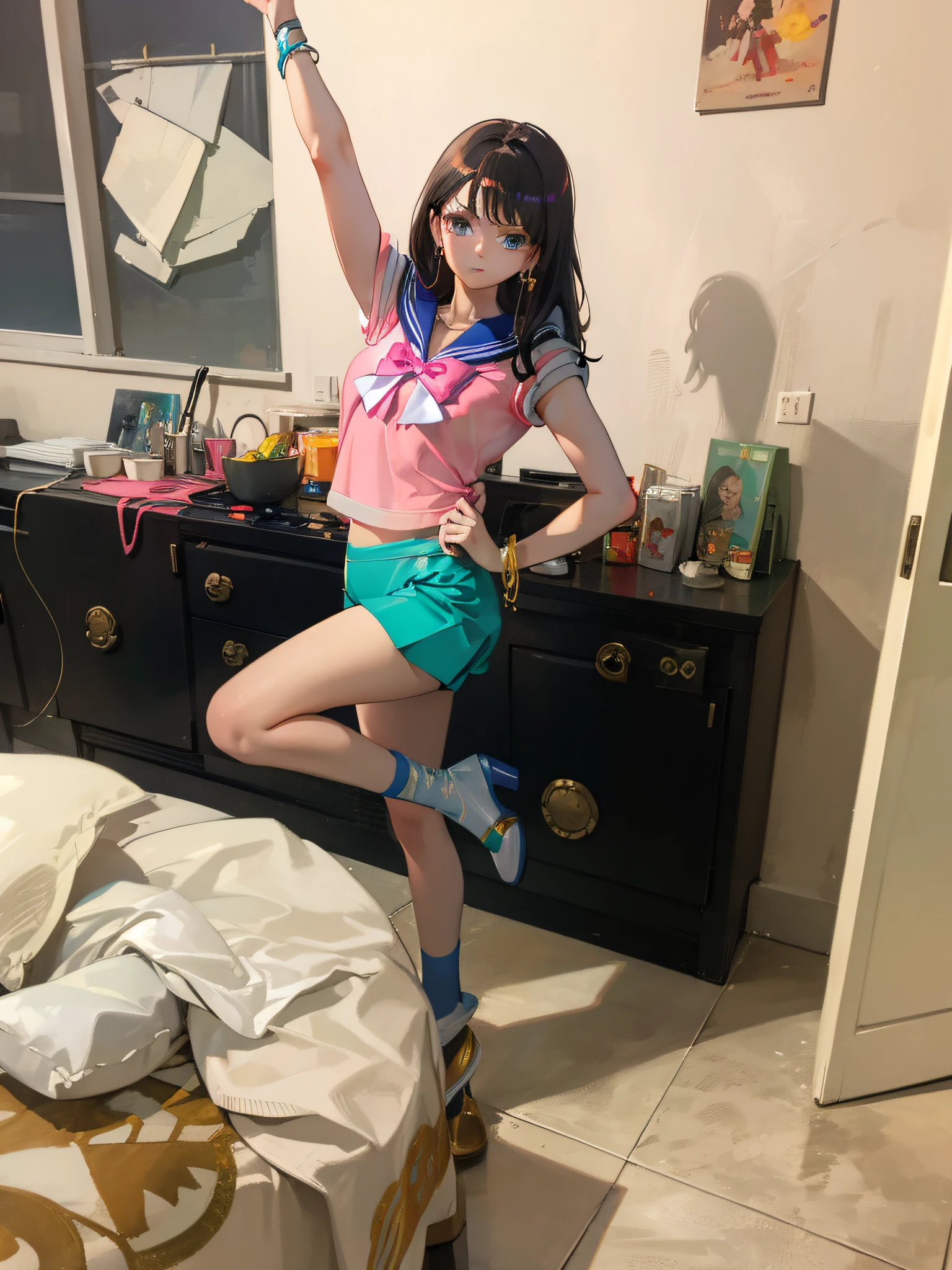 Masterpiece, sailor moon costume, background
