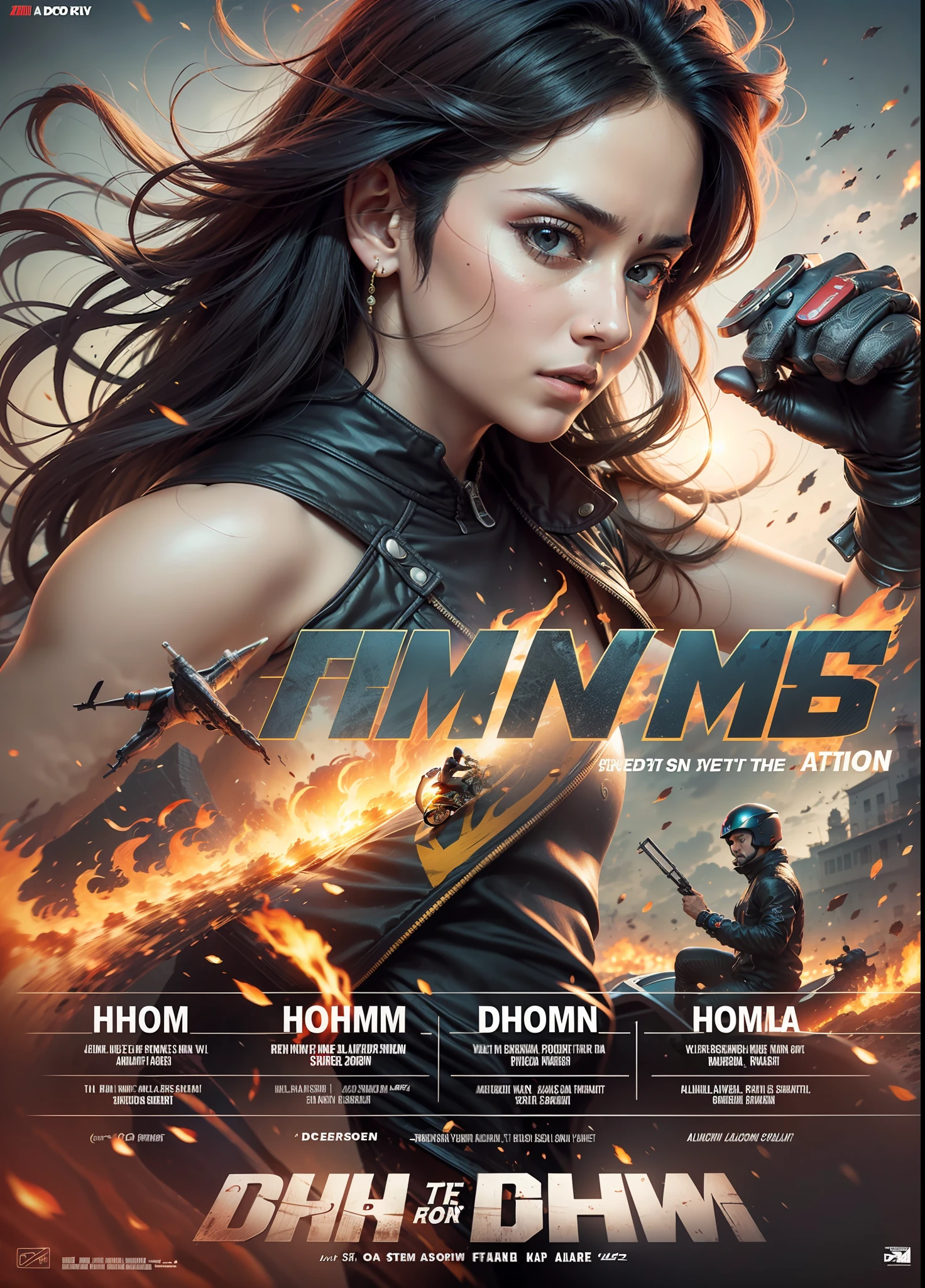 dhoom action movie poster
